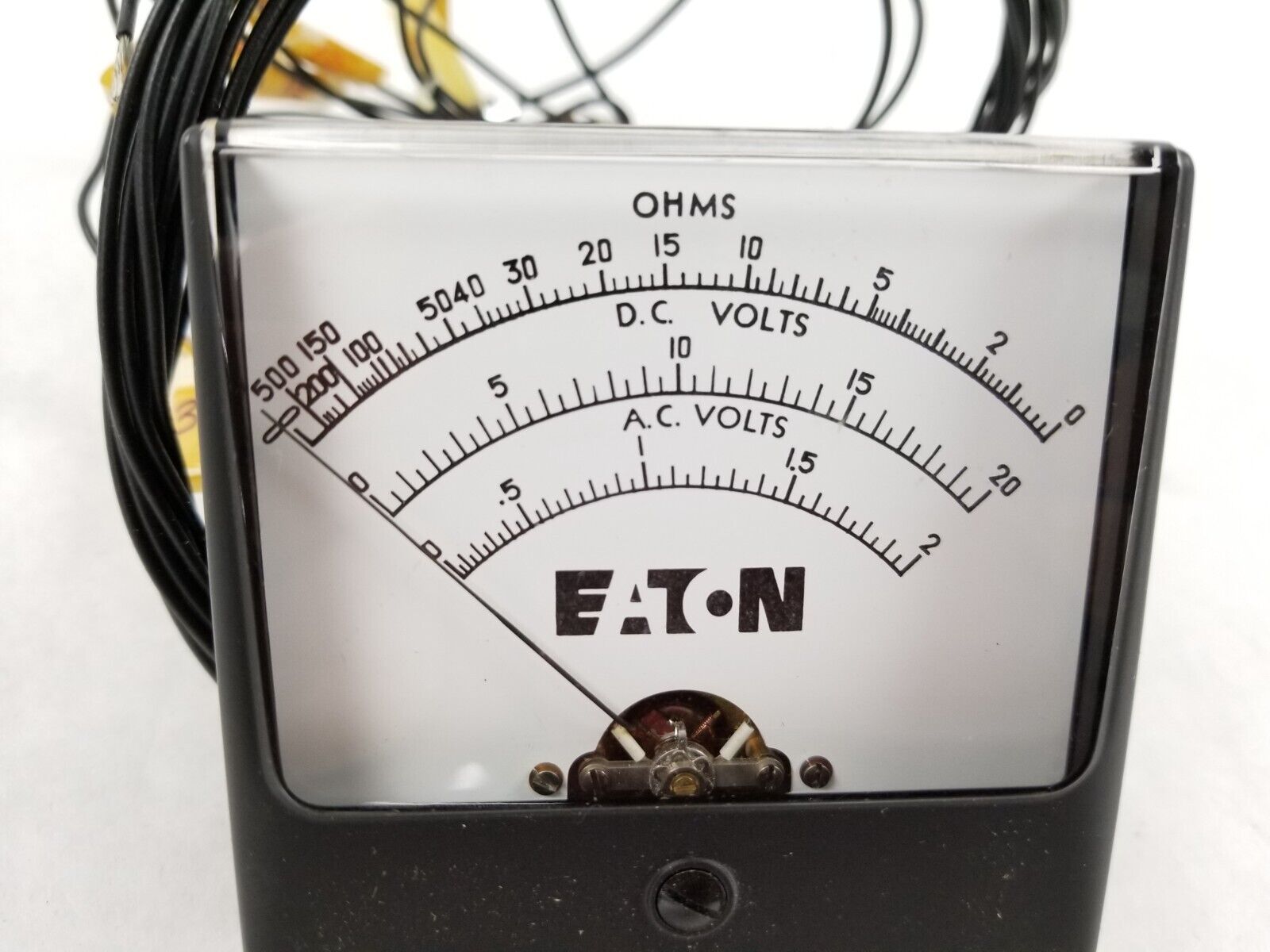 Eaton Ohms D.C Volts A.C. Volts Analog Panel Mount Meter