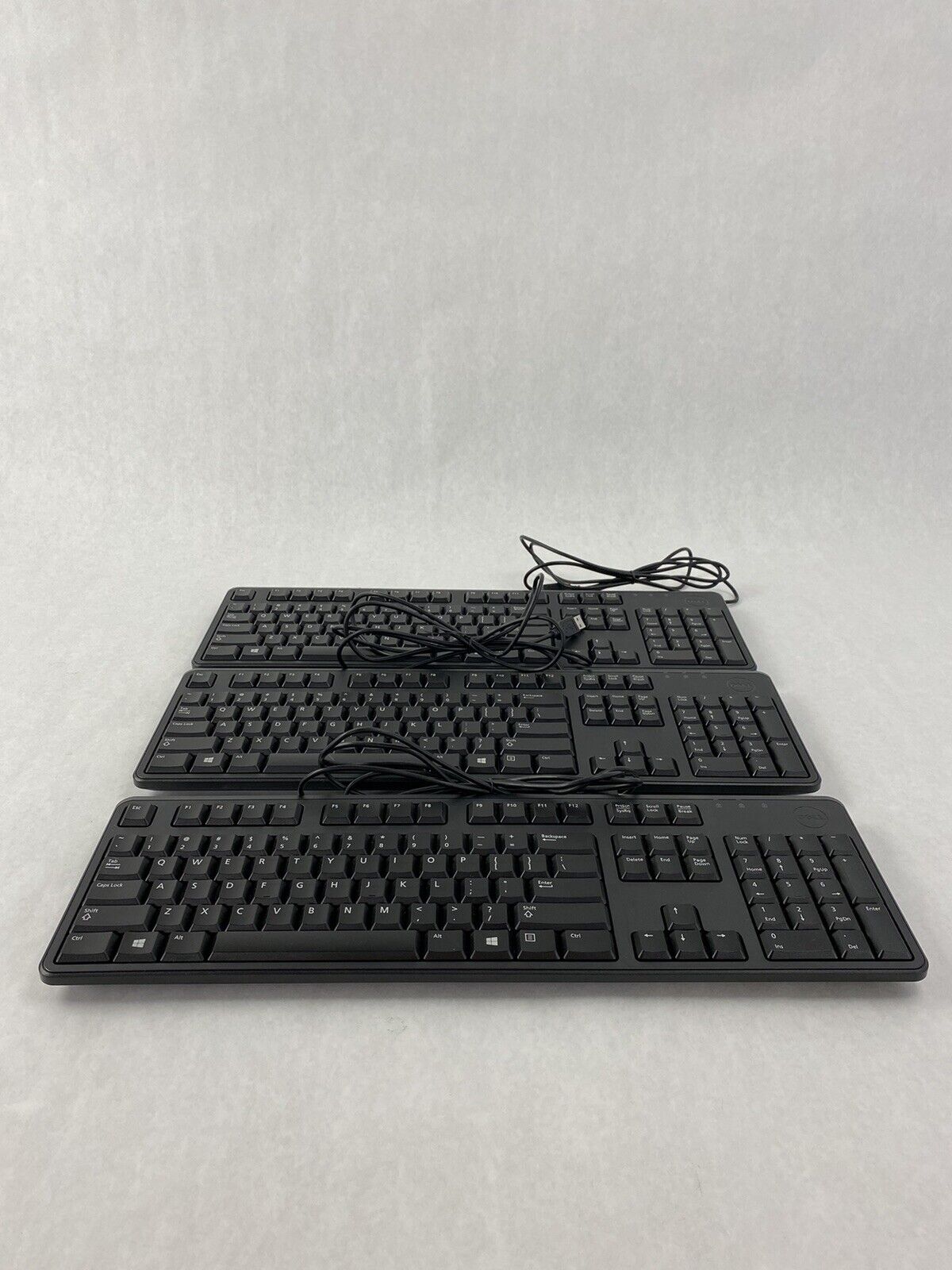 Lot of 3 Dell Keyboards KB212-B DP/N 04G481