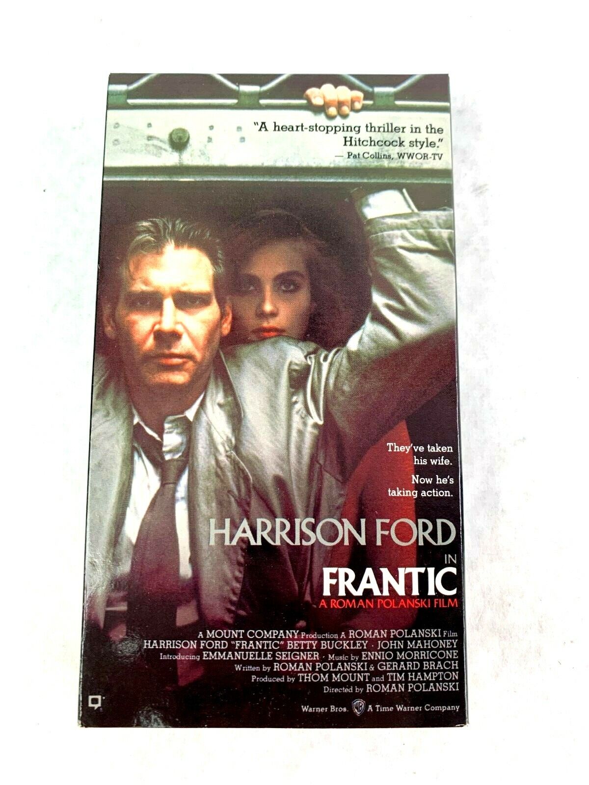 Vintage Classic Frantic 1994 VHS Tape Movie Harrison Ford Betty Buckley