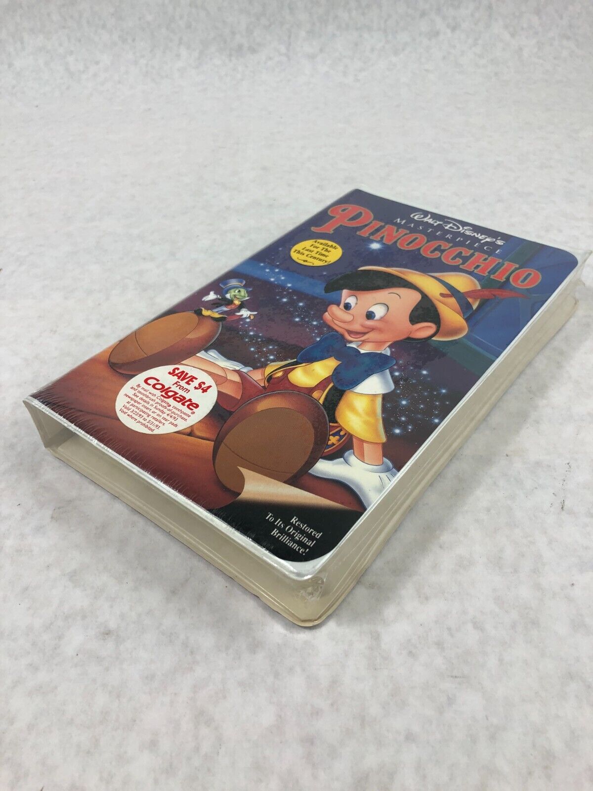 Disney Pinocchio VHS retail