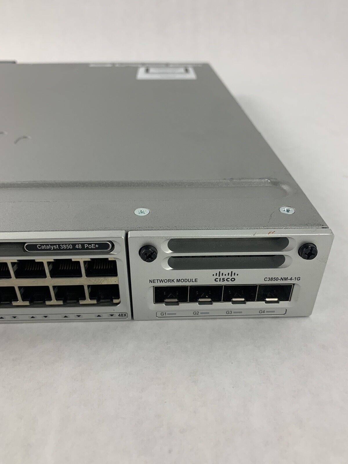 Cisco Catalyst WS-C3850-48PW-S 48 Port Ethernet Switch W/ C3850-NM-4-1G Module