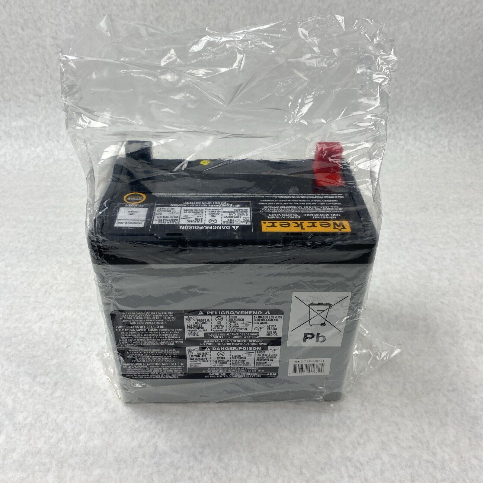 Werker WKDC12-55P Ascent Battery AGM Supply Deep Cycle Lead Battery