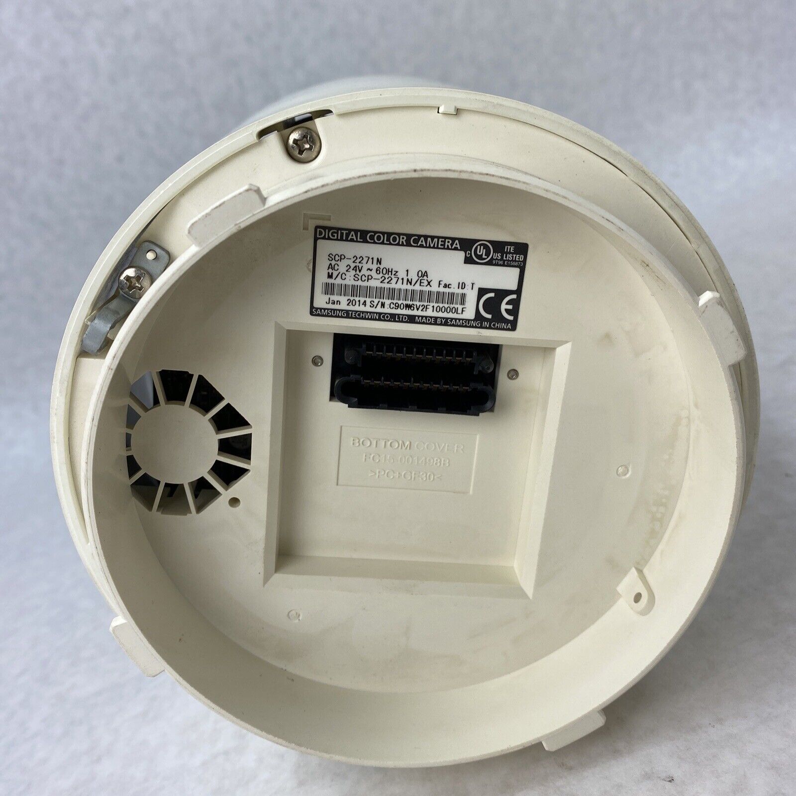 Hanwha SCP-2271N Digital Color PTZ Camera in SHP-3701F Dome-Flushing Housing