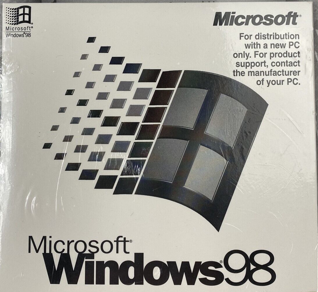 Microsoft Win 98 First Edition Windows 98 Full Operating System SEALED