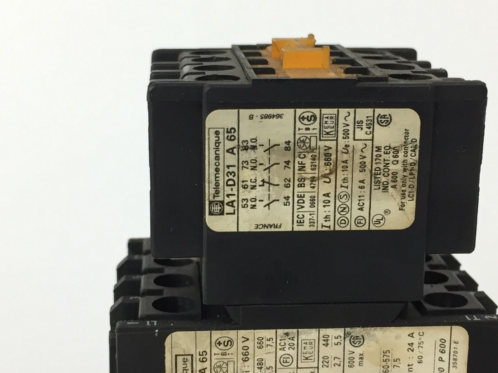 Telemecanique LC1-D123 LA1-D31 LA9-D221 Contactor