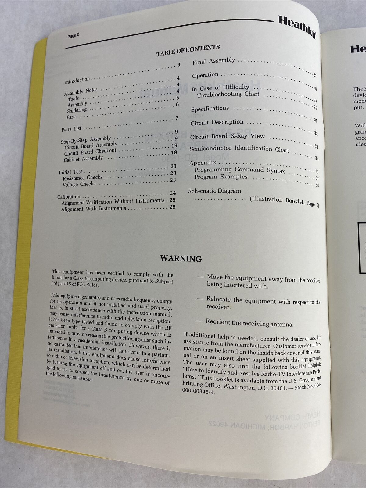 Heathkit GD-1530 Manual RS-232C to BSR X-10 Interface 1983 595-2932-01