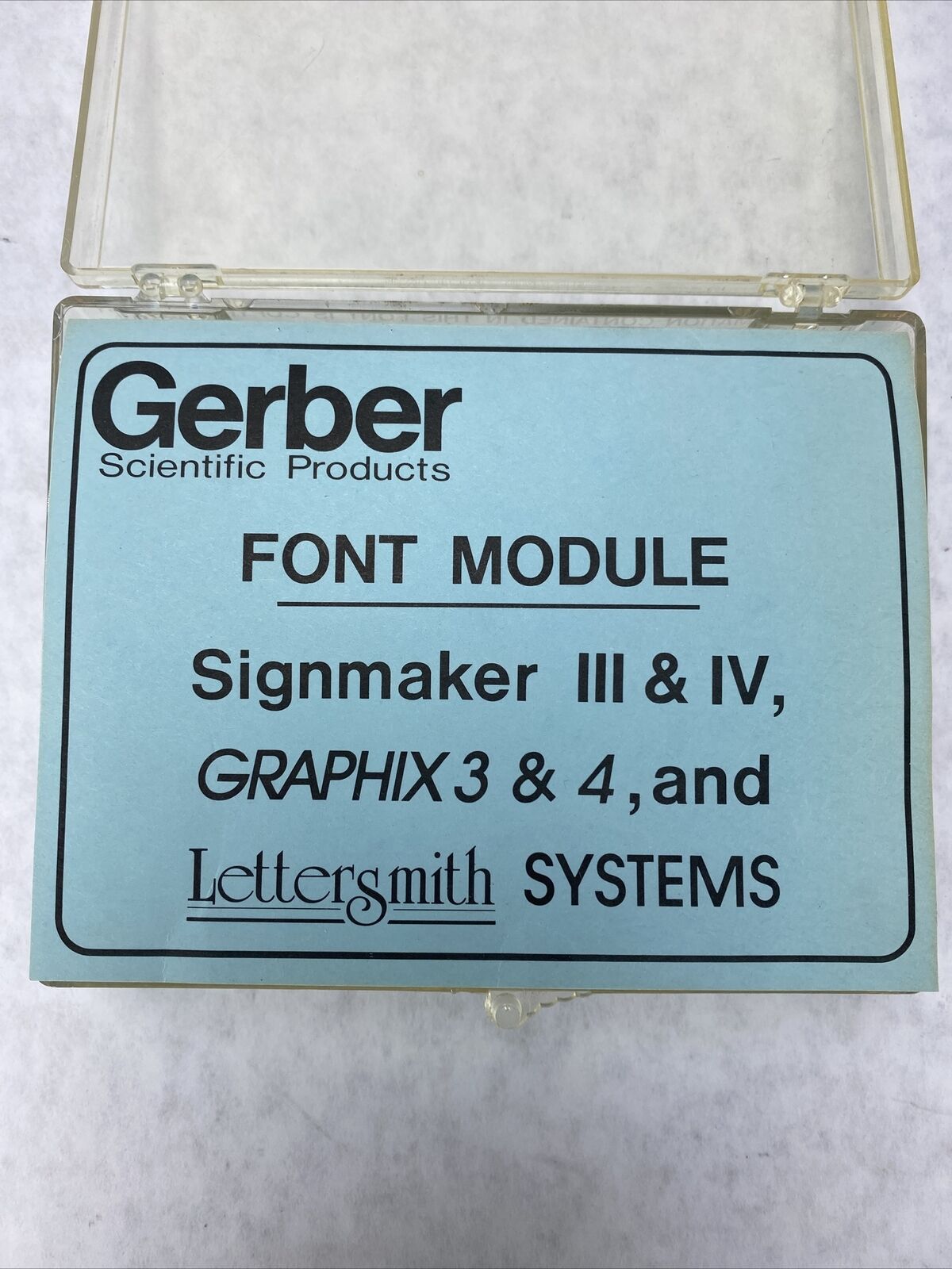 Gerber Scientific PD18125 Avant Garde Signmaker III & IV Graphix Lettersmith