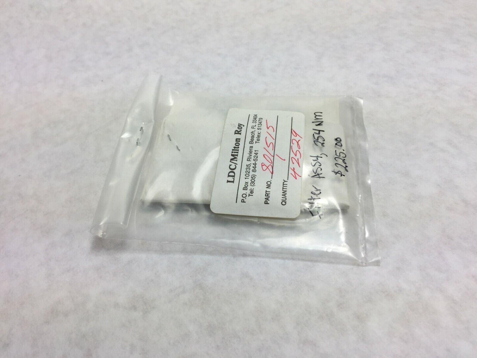 LDC / Milton Roy Part# 801515 Filter Assembly 254 NM