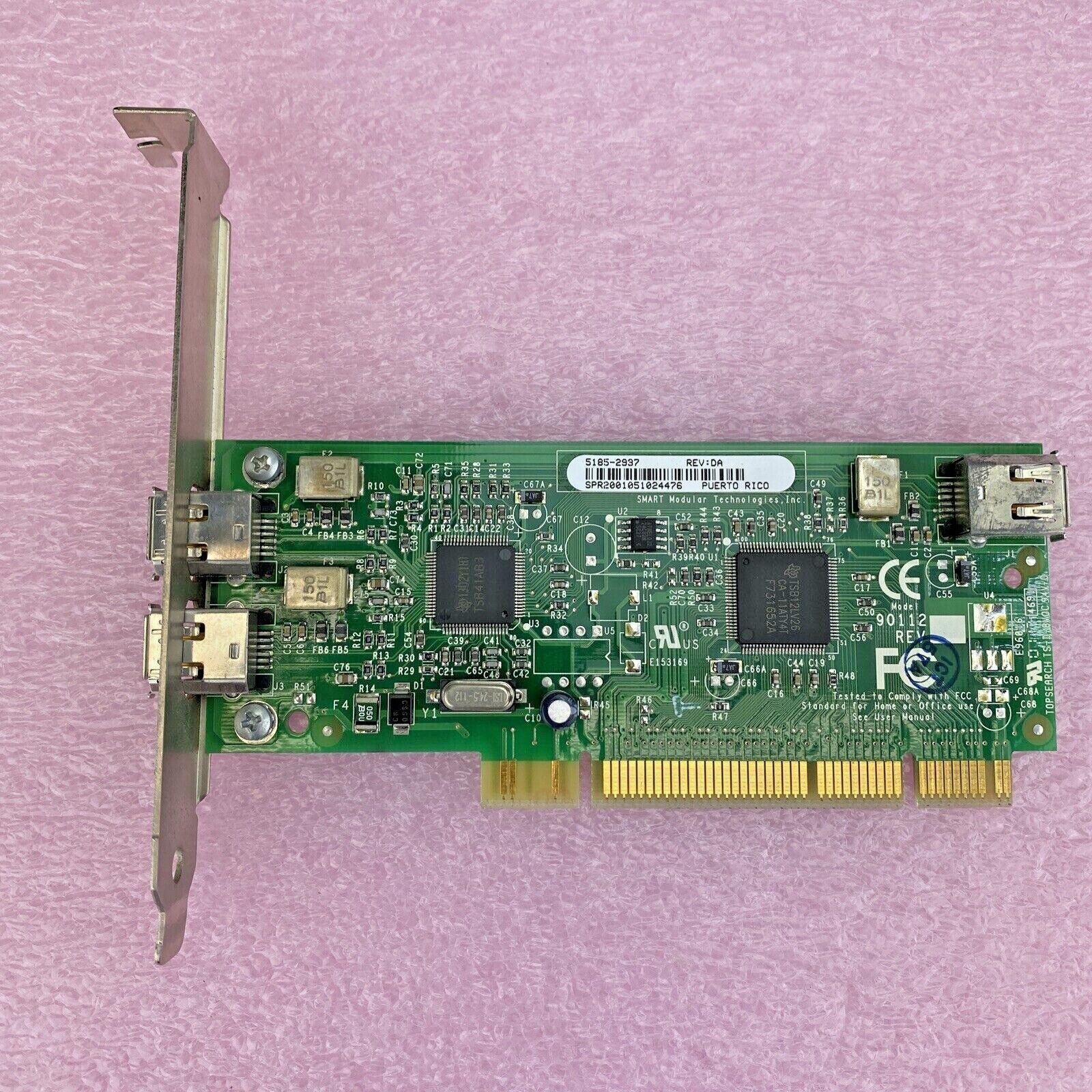 HP 5185-2937 REV:DA FireWire400 IEEE-1394 PCI 2+1 ports