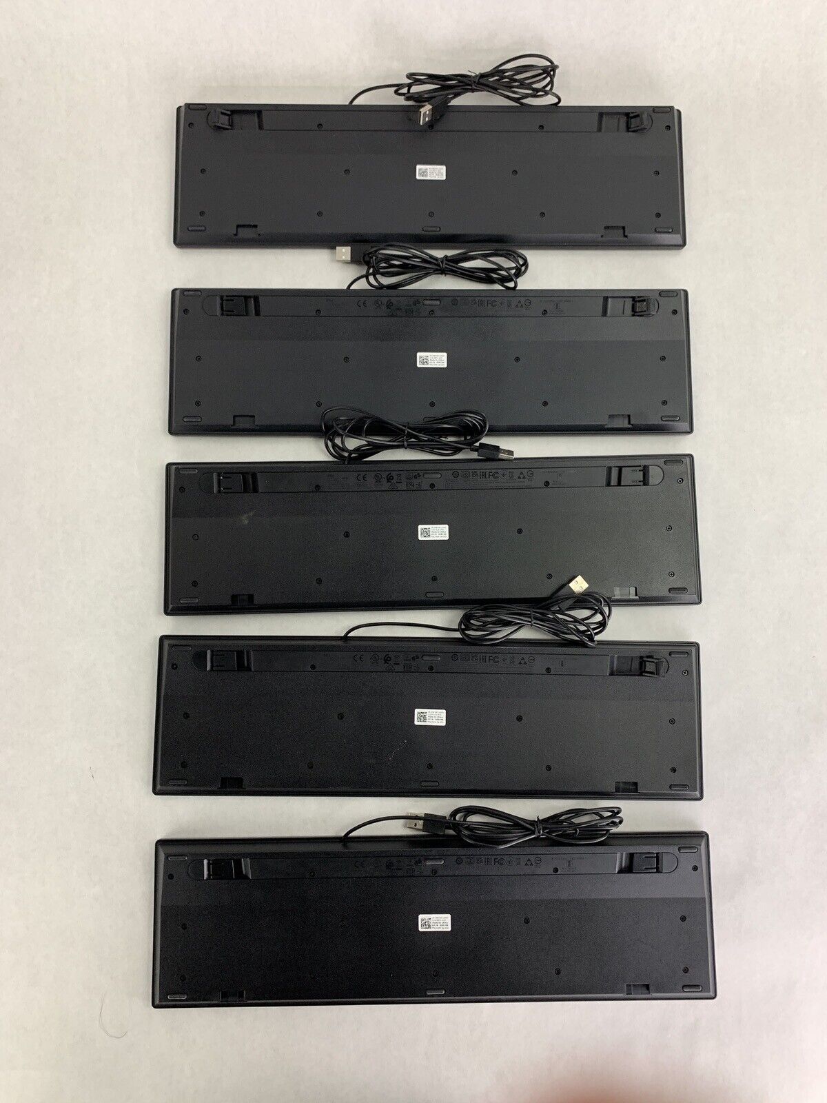 Lot 0f 5  Dell Wired Keyboard Black KB216