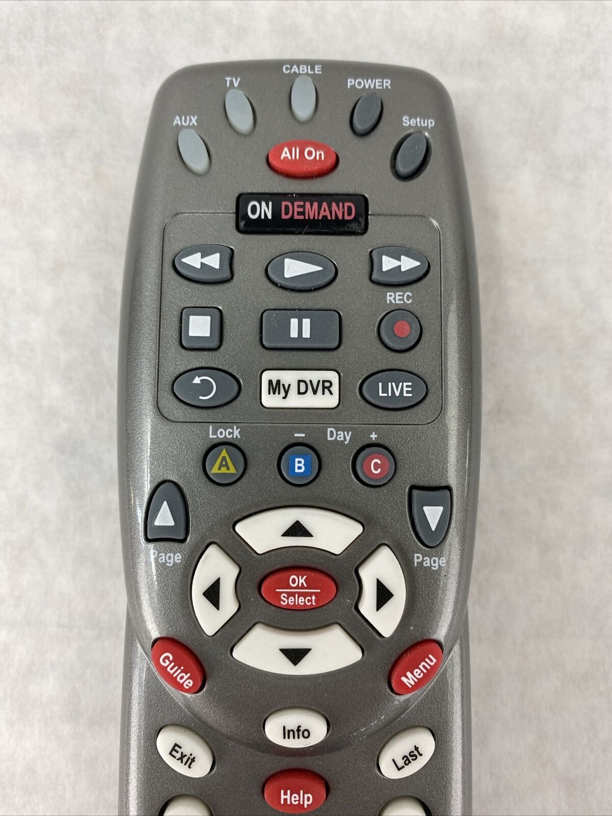 Comcast 1167BC0-0001-R PIP Cable Box DVR HDTV Remote Control