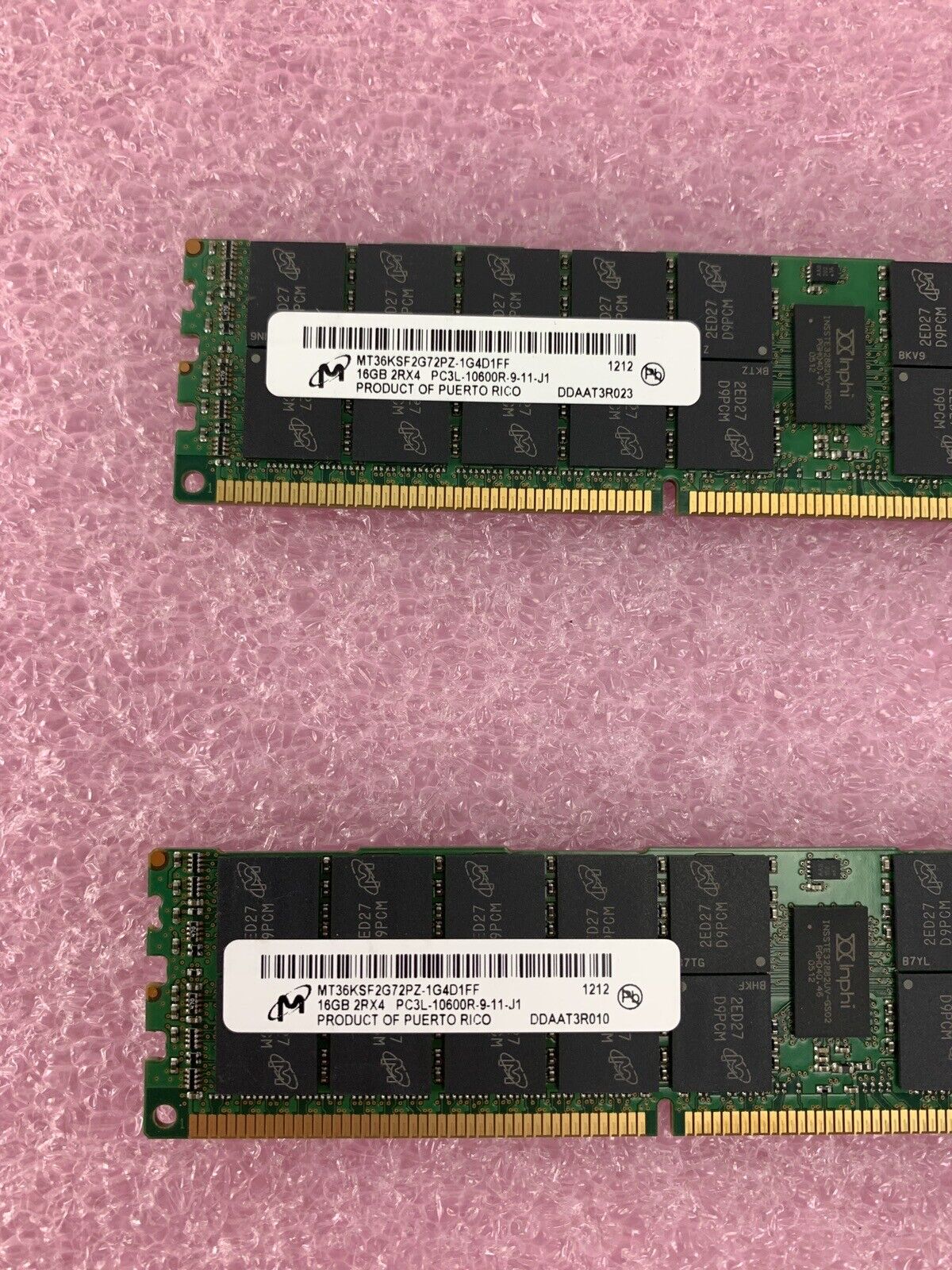 Micron 16GB  DDR3 2Rx4 MT36KSF2G72PZ-1G4D1HF RAM Memory PC3L-10600R