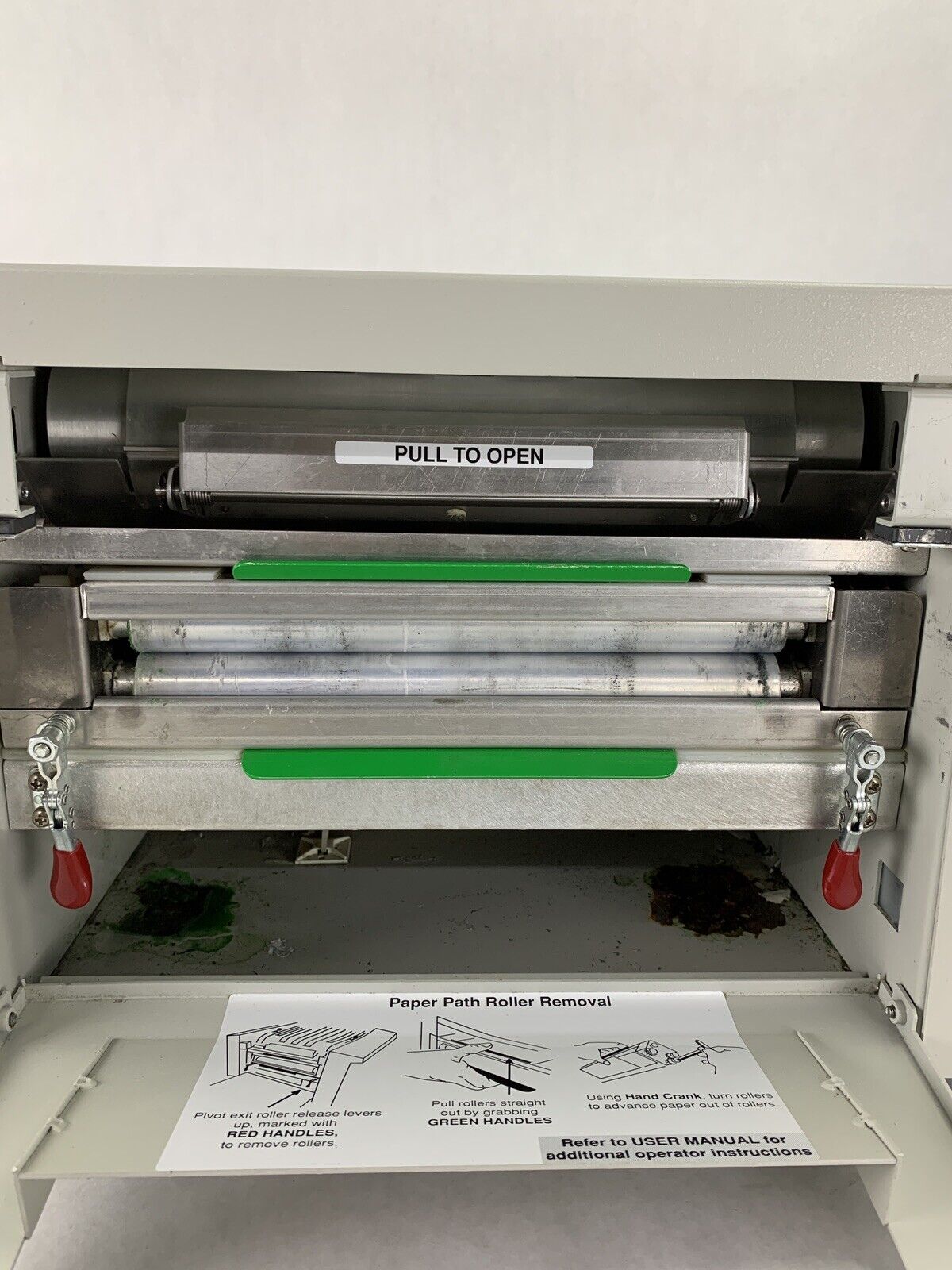 InfoSeal DFS-1000 Paper Folding and Envelope Sealing System Missing Paper Tray