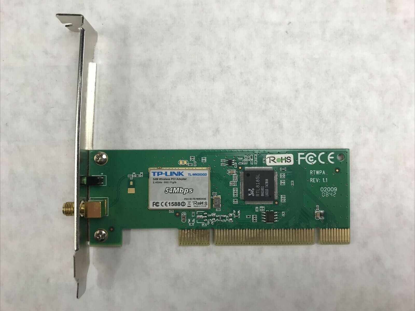 TP-Link 54M Wireless PCI Adapter TL-WN3533GD