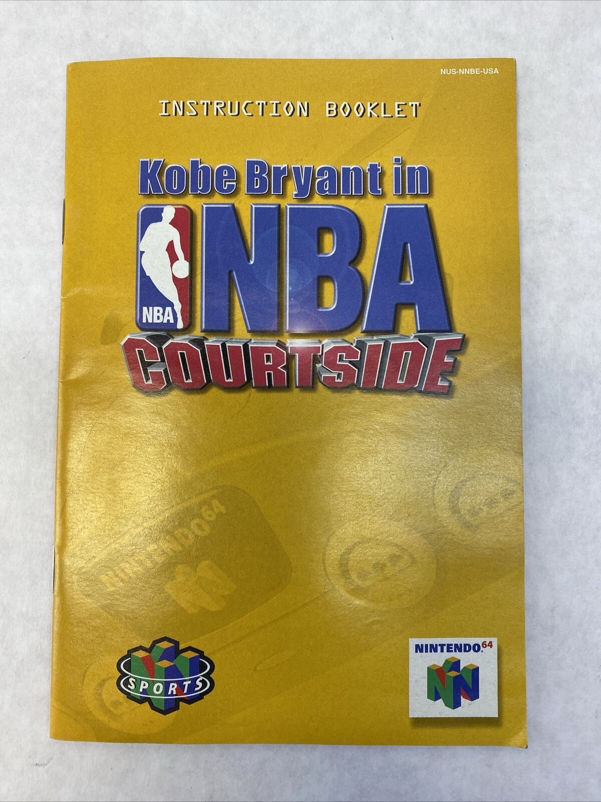 Kobe Bryant In NBA Courtside Nintendo 64 1998 Instruction Booklet Manual ONLY