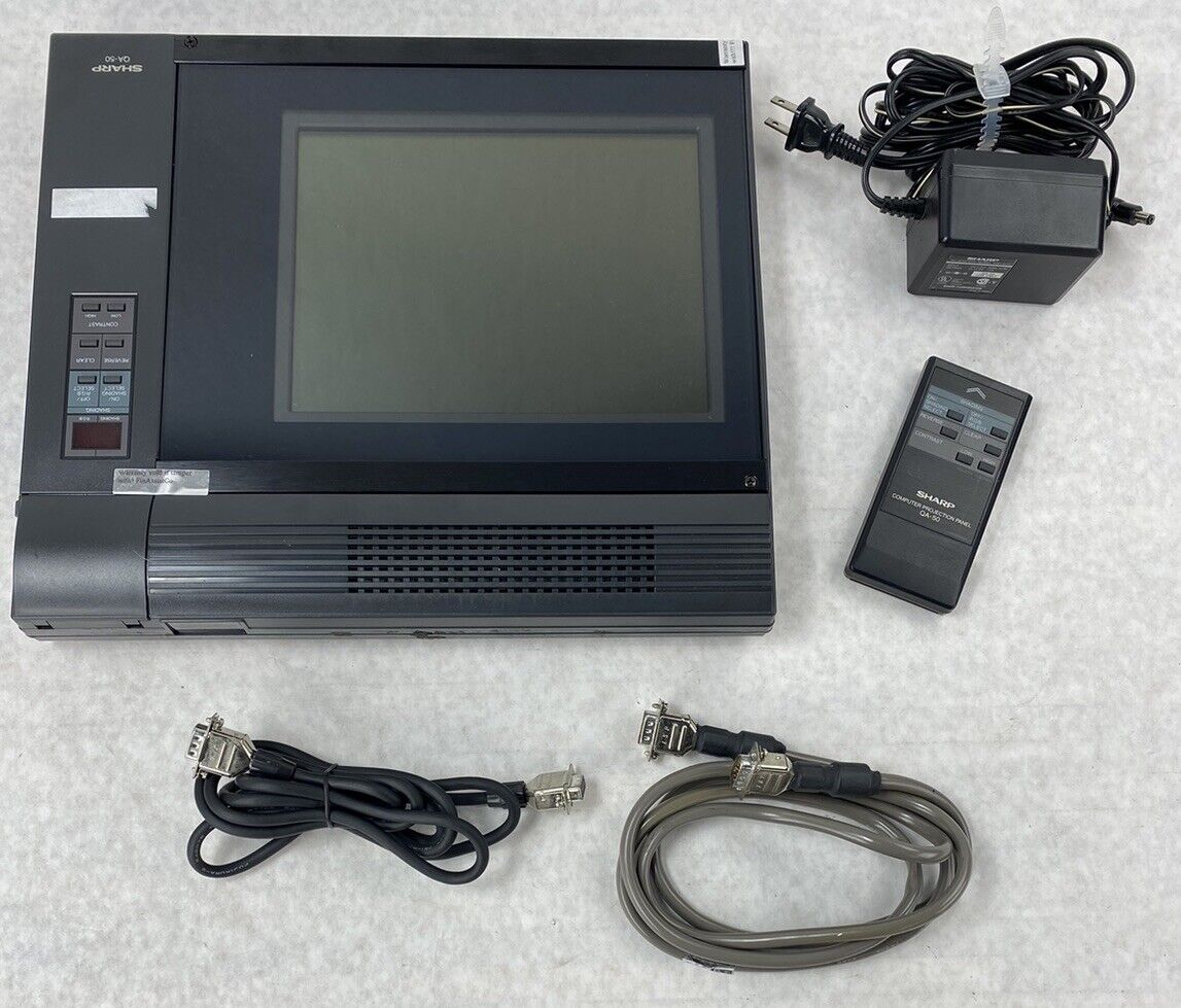 Sharp QA-50 Computer Projection Panel Mode UNTESTED with Case