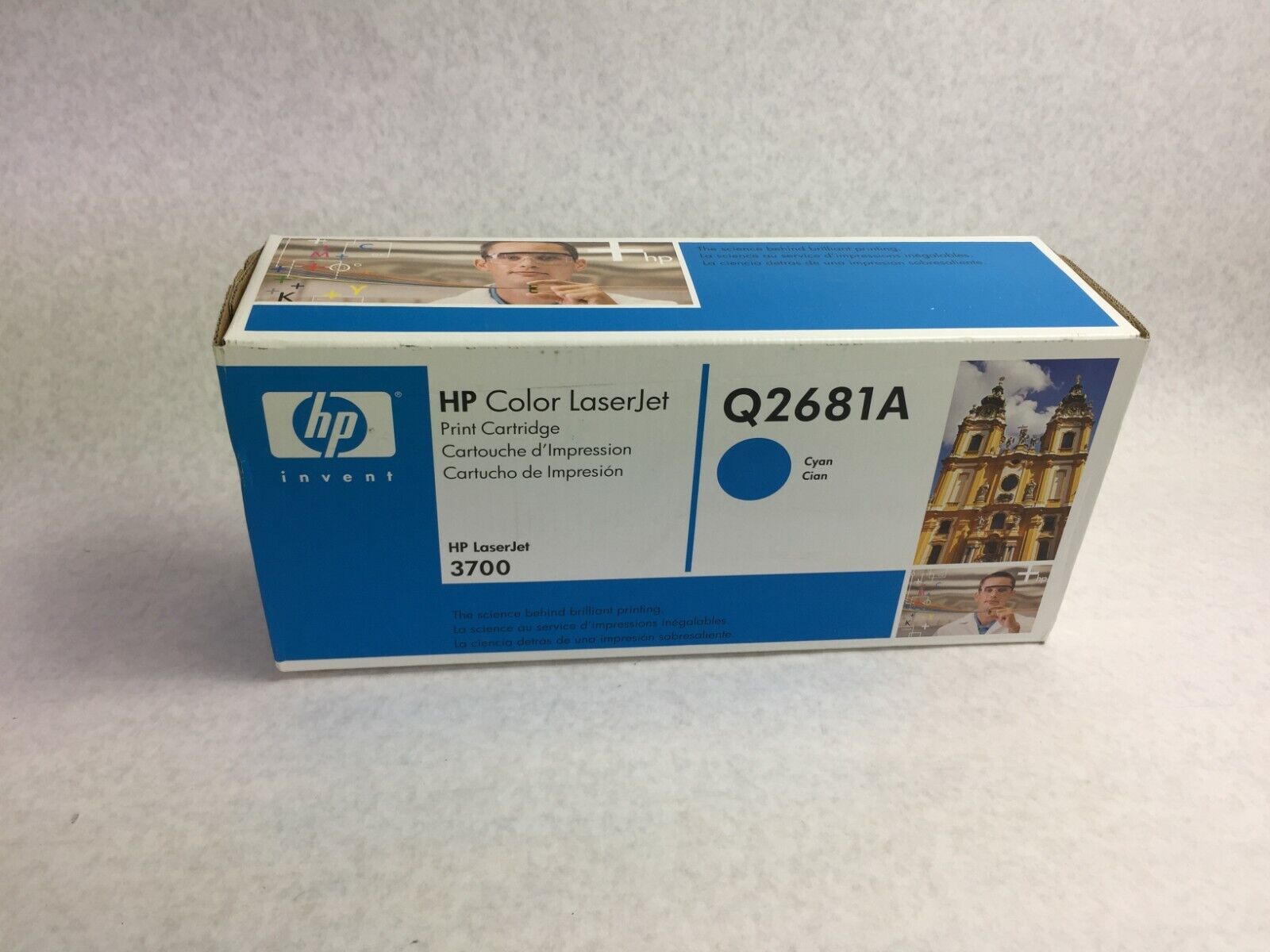 Genuine HP Laserjet Q2681A Cyan Toner Cartridge  Factory Sealed Box