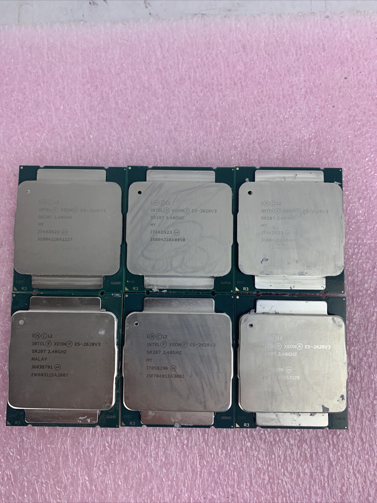 Lot of 6 Intel xeon E5-2650V3 2.4GHz Processor