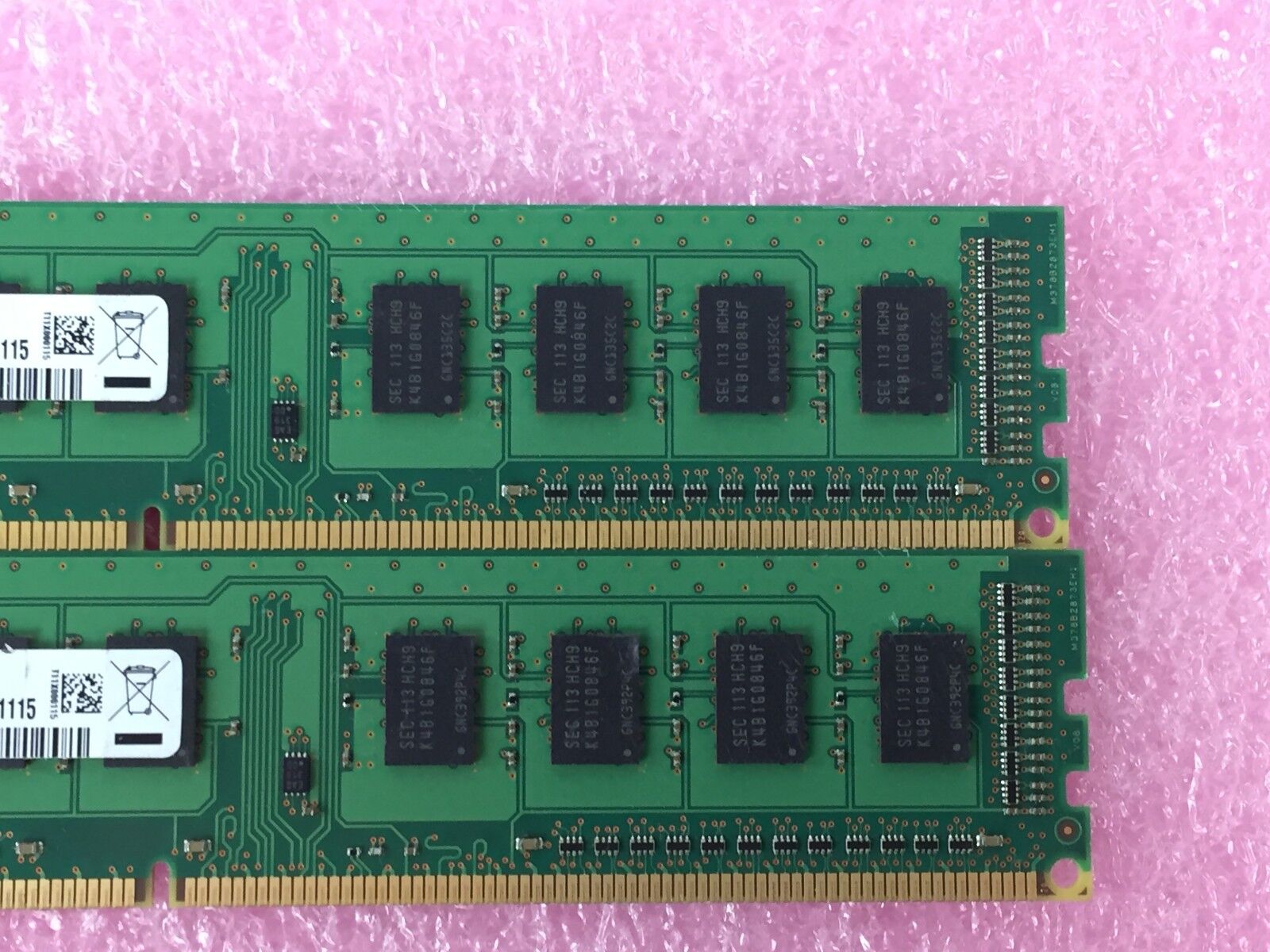 2GB Kit(2x1GB) Samsung 1Rx8 PC3-10600U-06-10-A0 M378B2873FHO