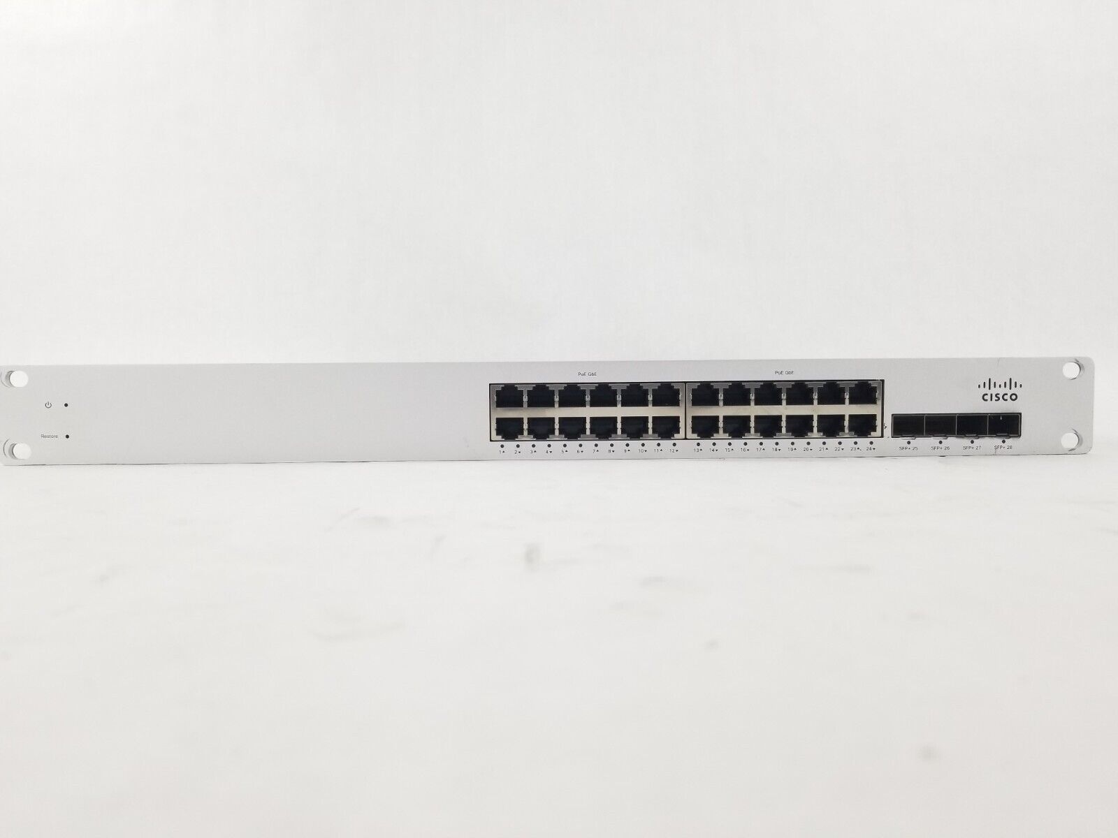 Cisco MS320-24P-hw  Meraki MS320-24P cloud managed 24 port Gigabit PoE unclaimed