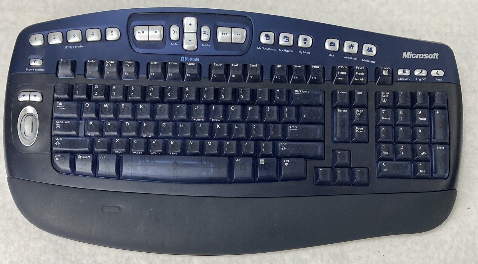 Microsoft X800121-100 Keyboard Elite for Bluetooth 1002 WUT0380 Blue Multimedia