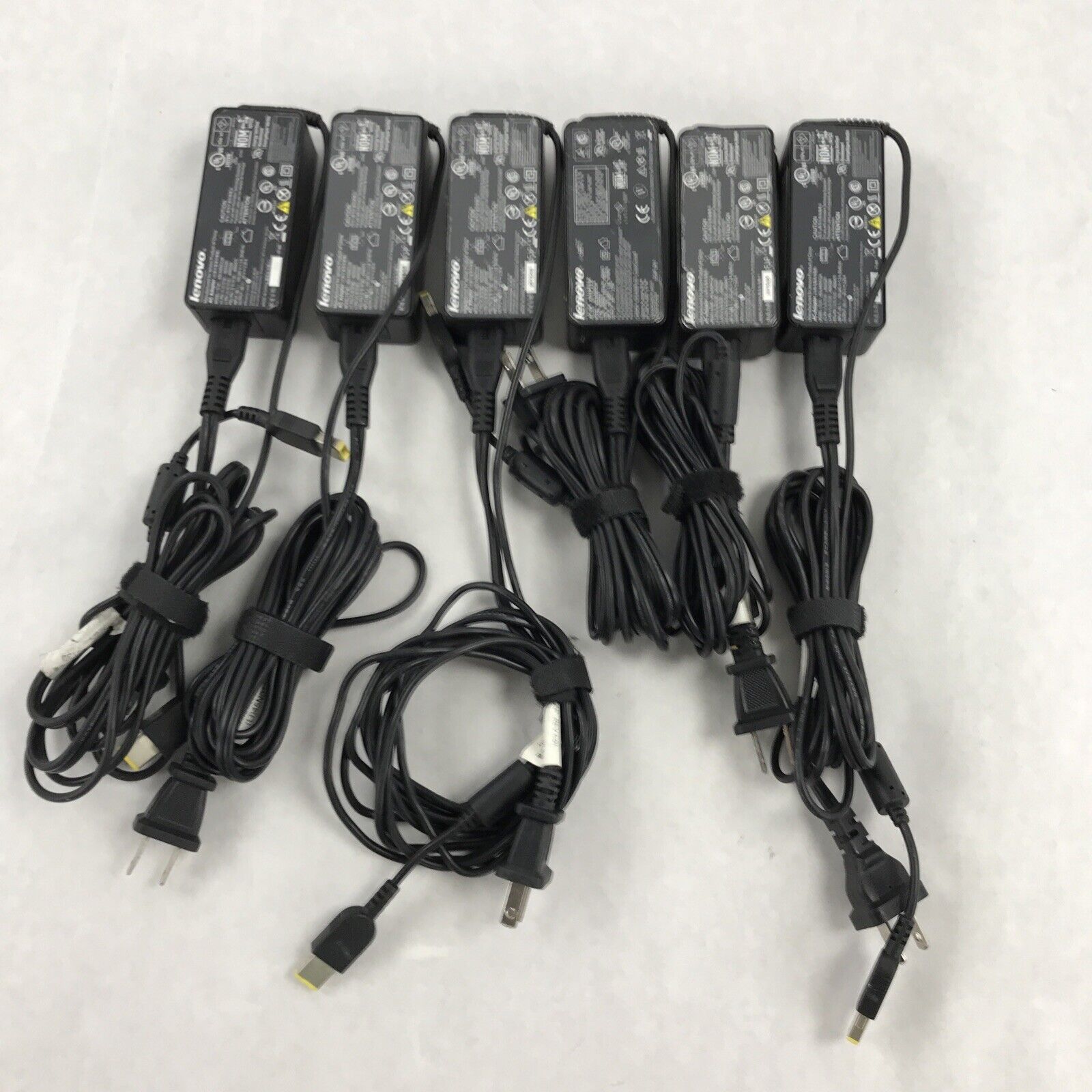 Lot of 6 Lenovo ADLX45NCC2A 20V 2.25A 60Hz 36200281 AC Adapter 45N0299