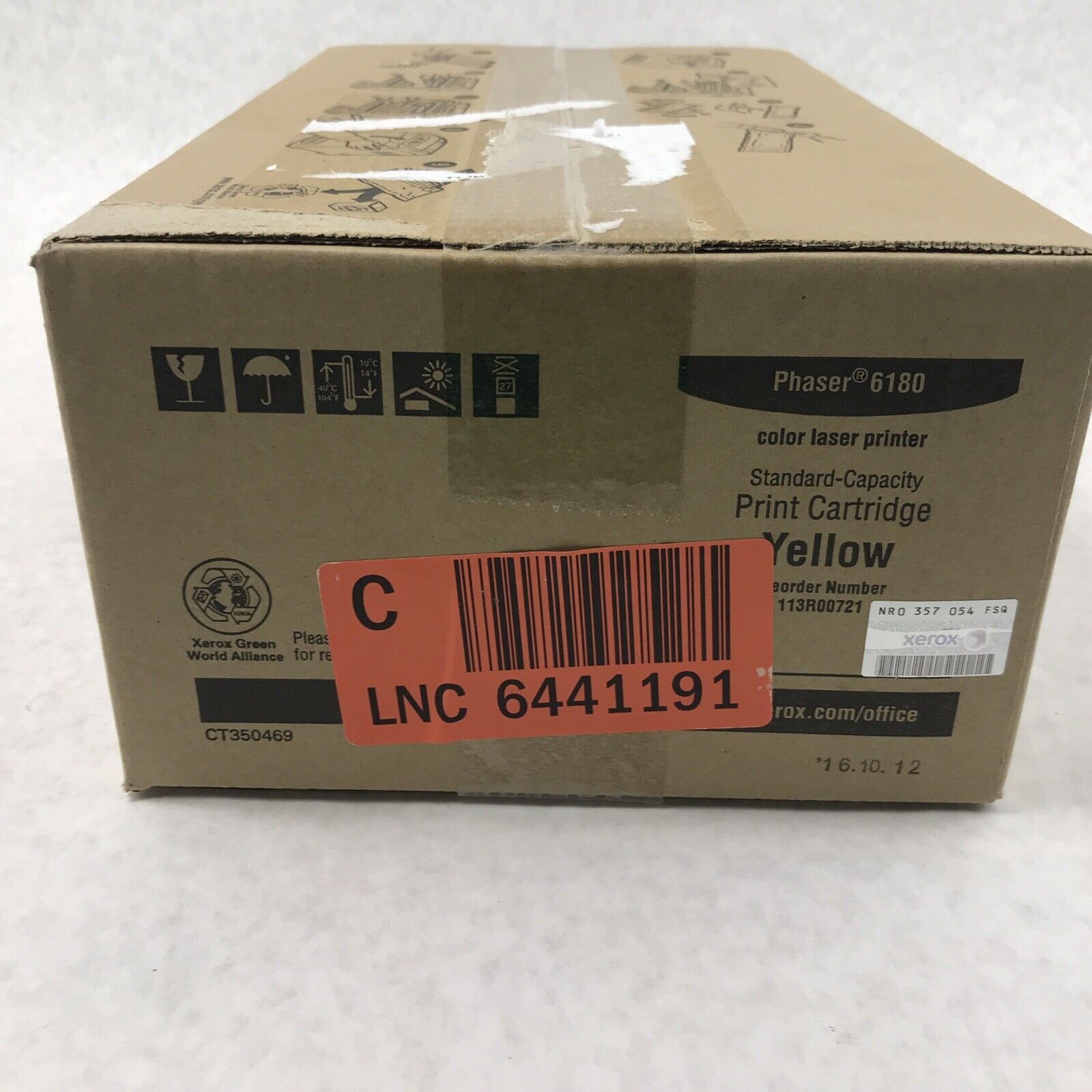 Xerox 113R00721 Standard Capacity Yellow Cartridge for Phaser 6180