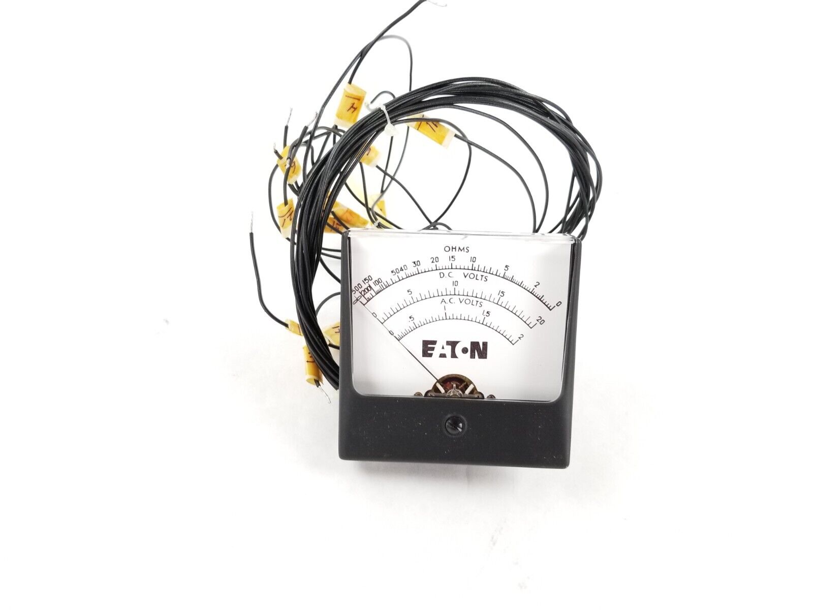 Eaton Ohms D.C Volts A.C. Volts Analog Panel Mount Meter