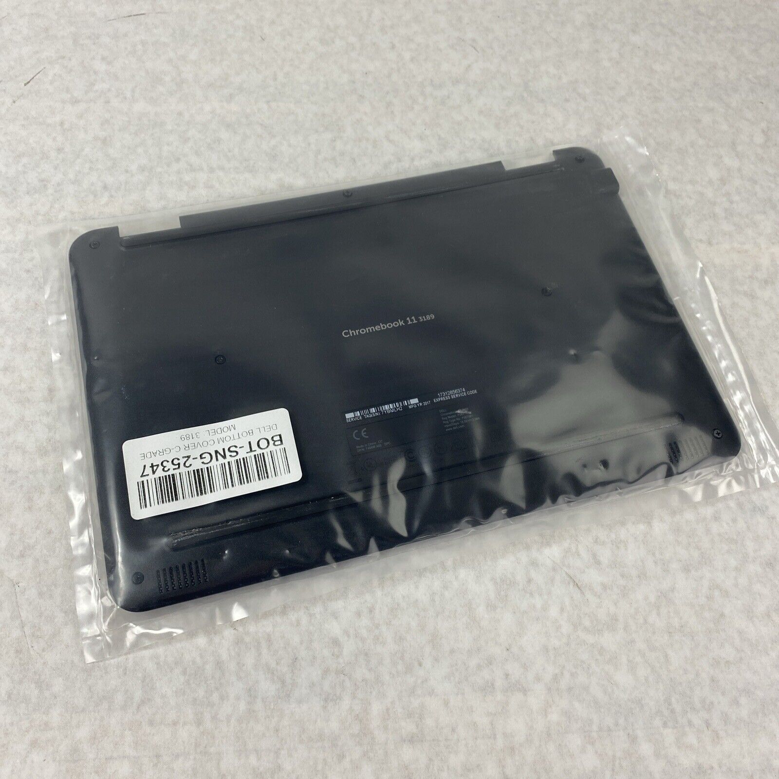 Dell YK5CX Chromebook 3189 Bottom Cover Assembly Black P26T F464W