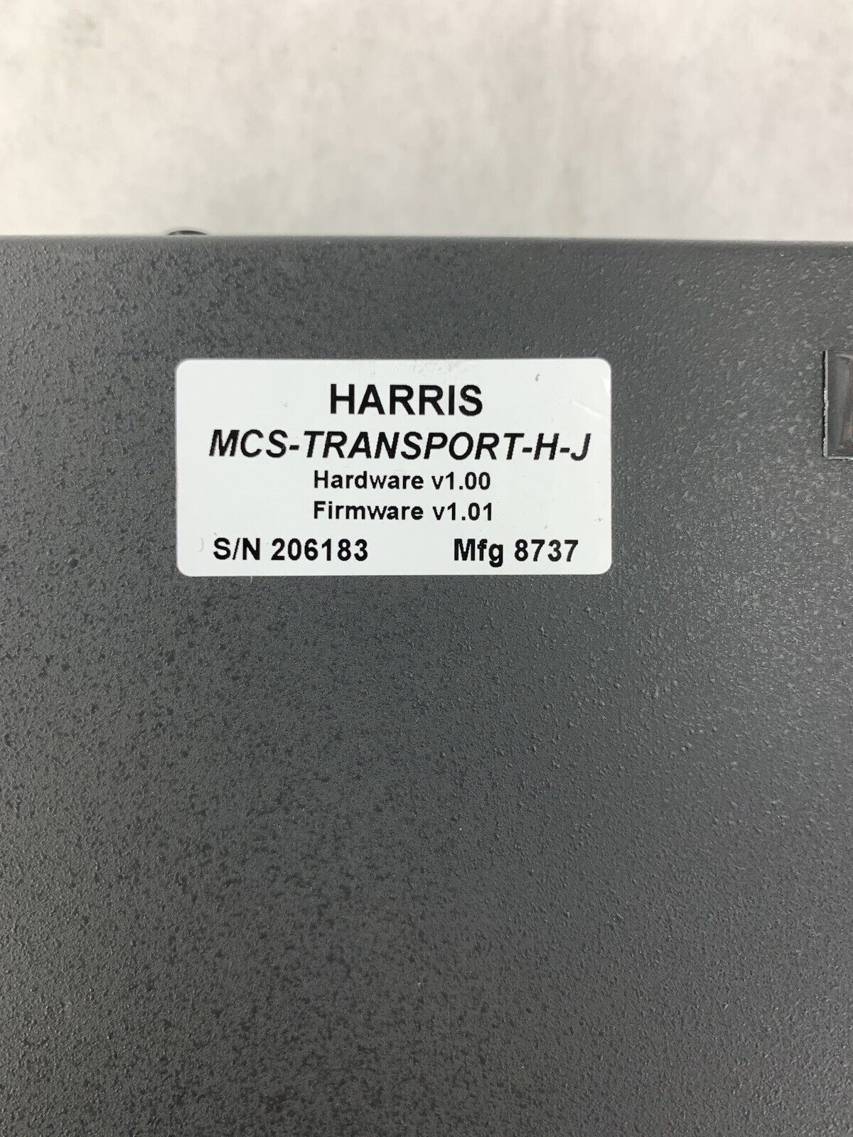 Harris ICP MCS-TRANSPORT-H-J Universal Remote