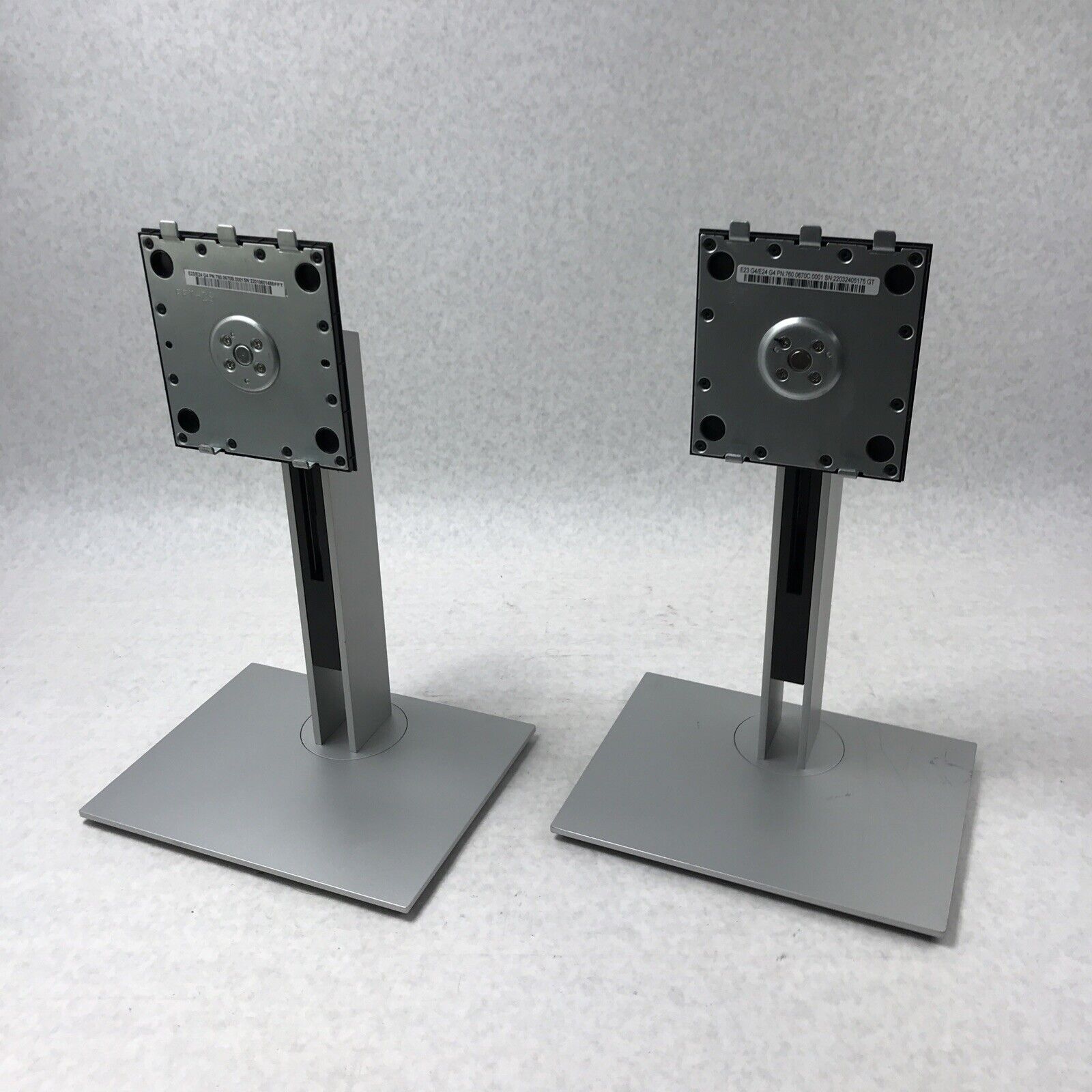 Lot of 2 HP L97368-701 Monitor Stand E23/E24 Black and Silver L98111-001