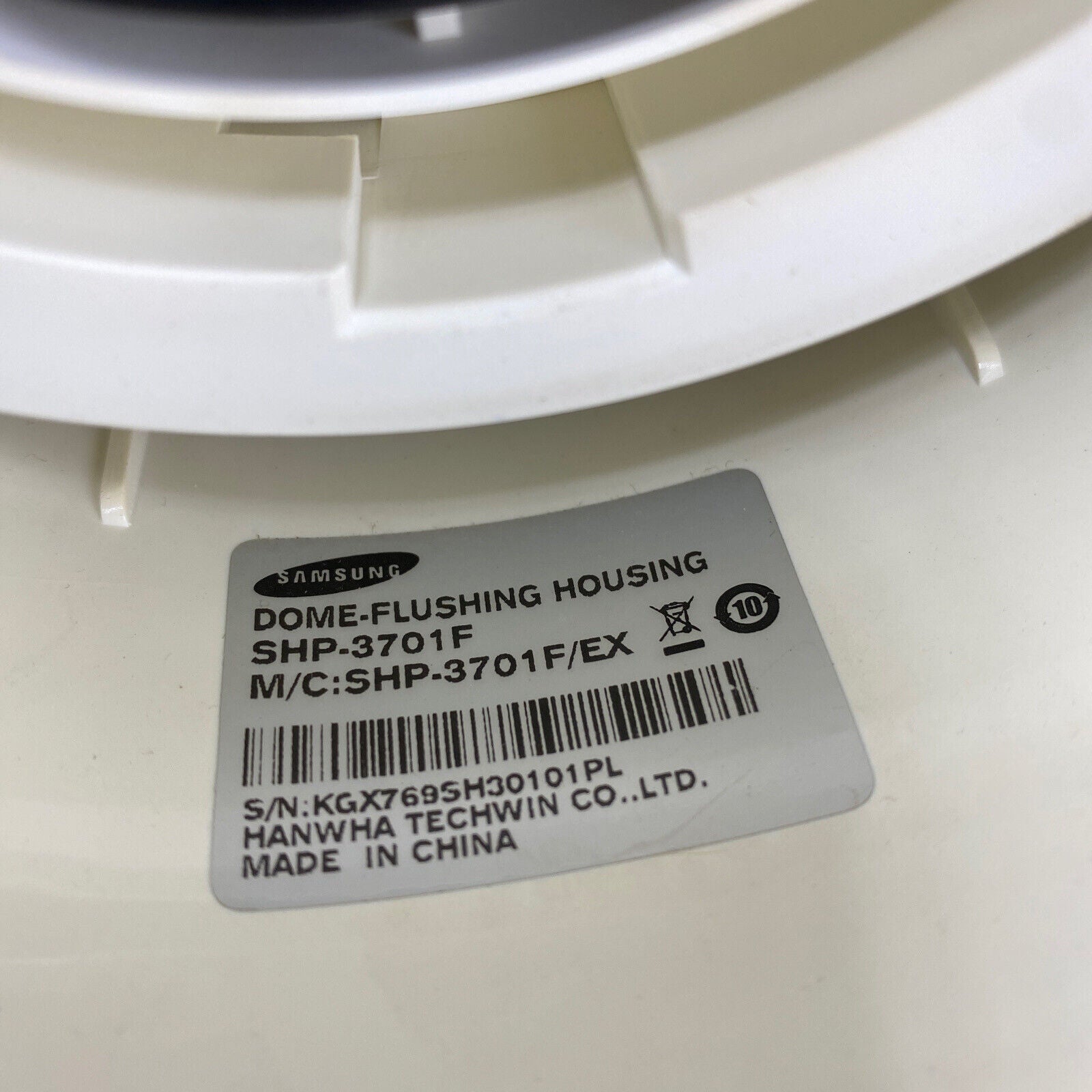 Hanwha SCP-2373N Digital Color PTZ Camera in SHP-3701F Dome-Flushing Housing