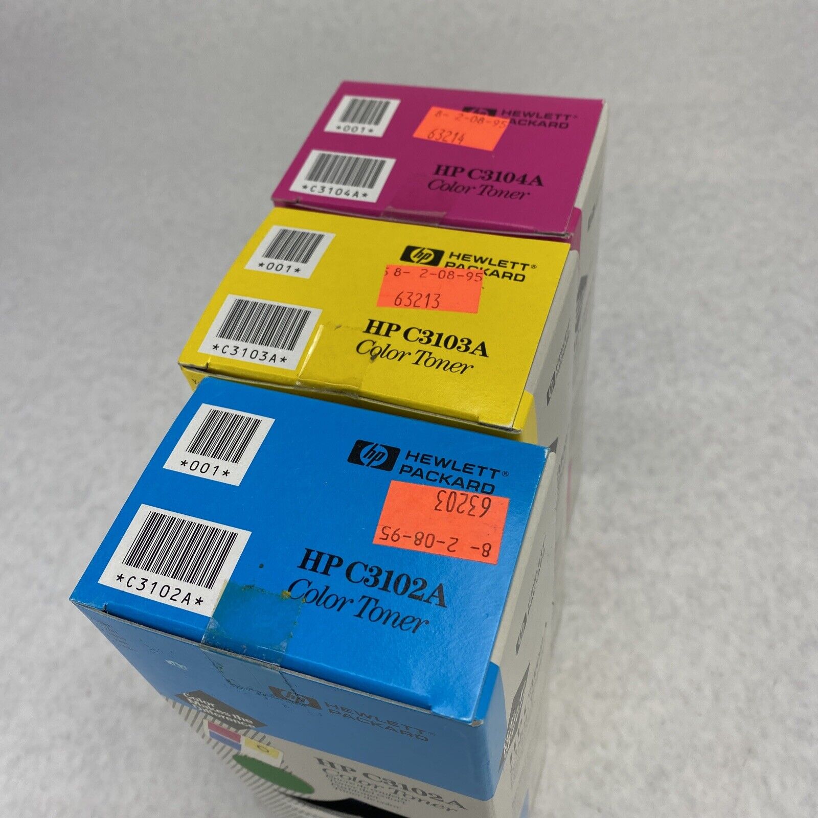 HP C3102A Cyan + C3103A Yellow + C3104A Magenta Color Toner Cartridge LaserJet 5