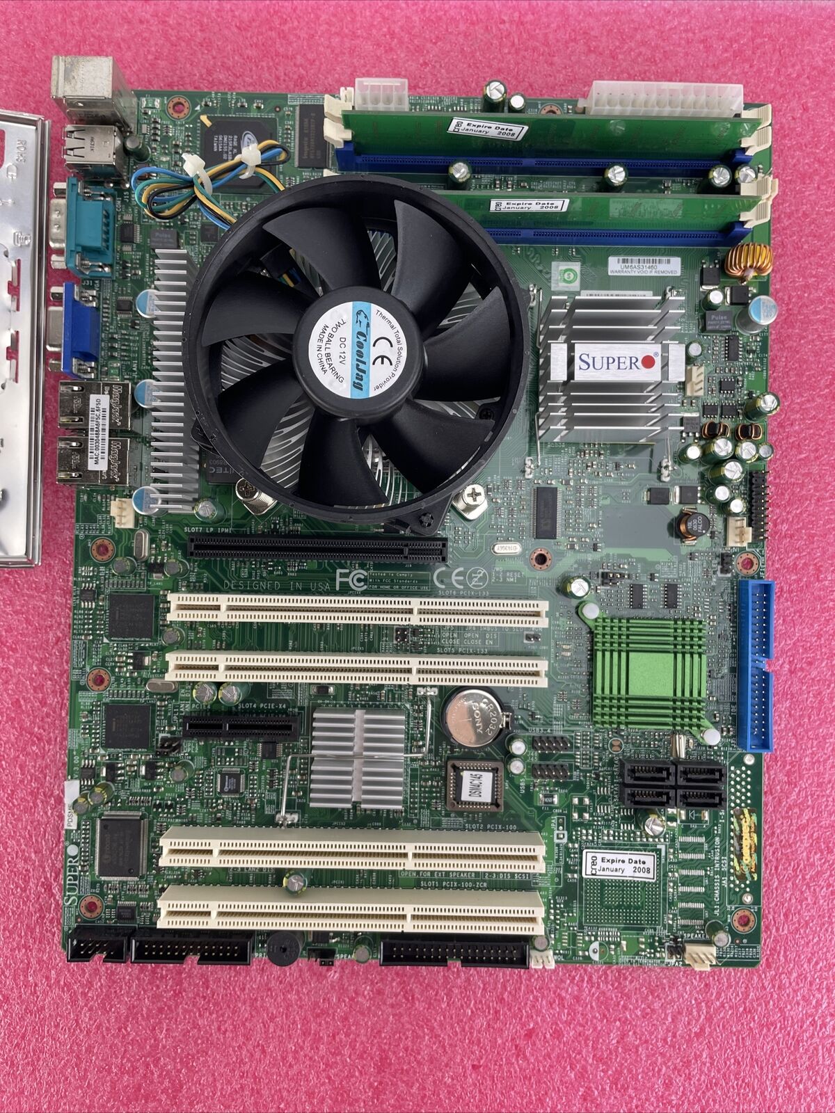 SuperMicro PDSME Motherboard Intel Pentium 4 3.4GHz 512MB RAM w/Shield