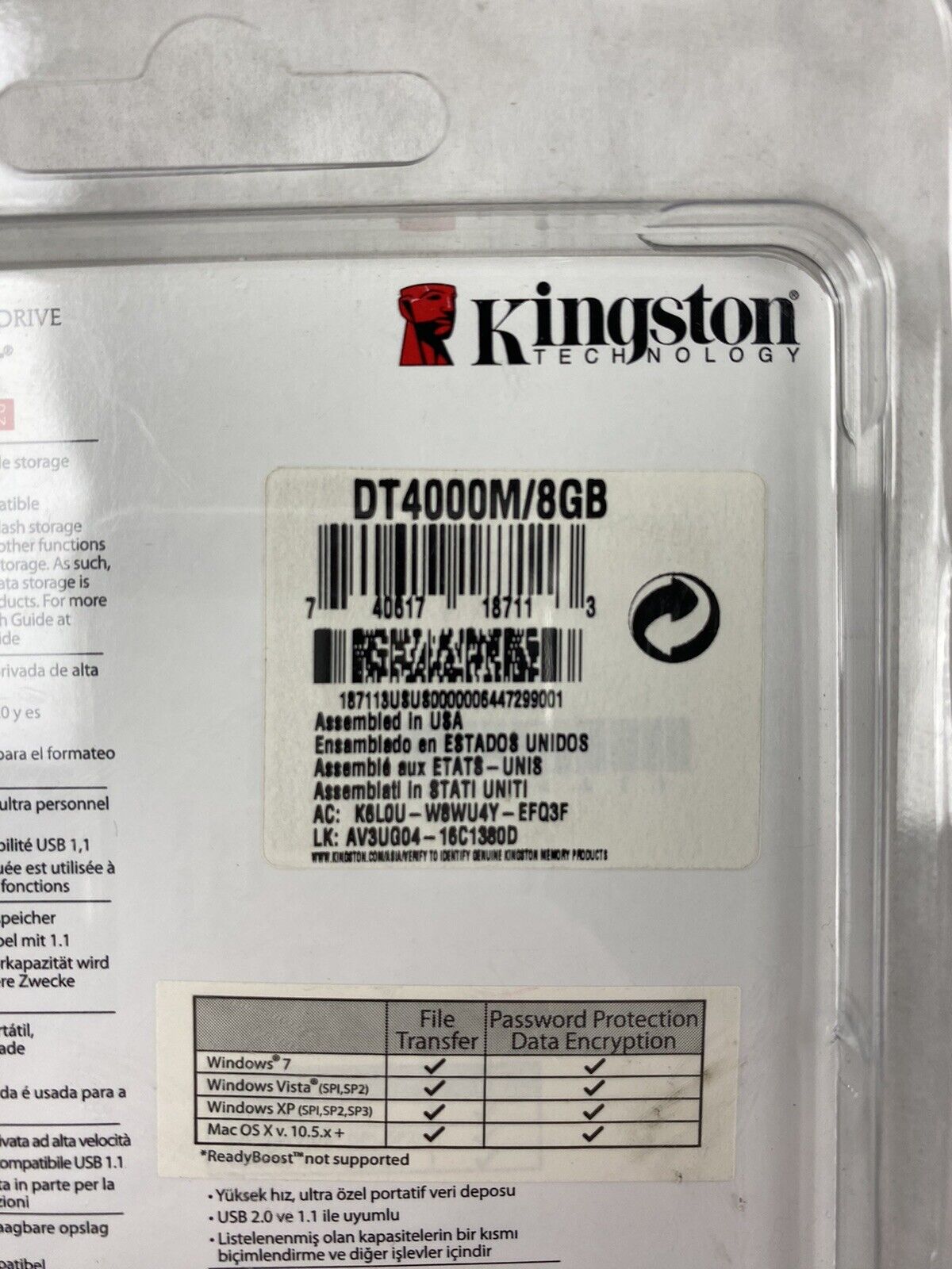 Kingston Technology 8GB DataTraveler 4000