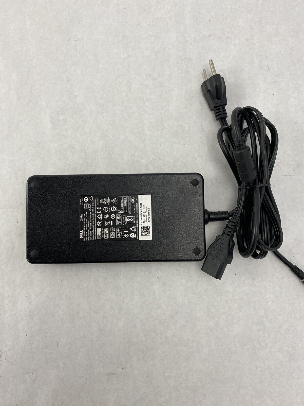 Dell LA240PM160 240W 19.5V 12.3A AC Adapter 00MFK9