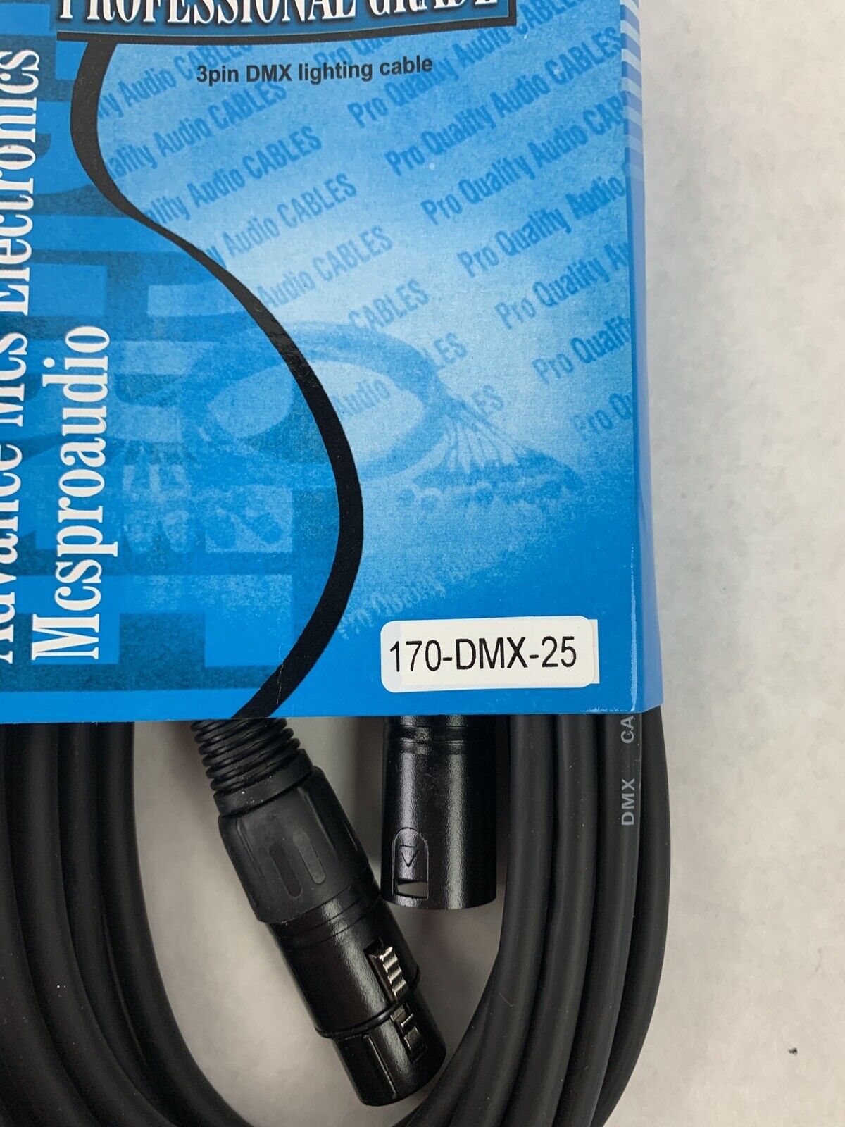 New Box Opened Professional Grade 25 FT 3Pin Male To Female XLR 170-DMX-25