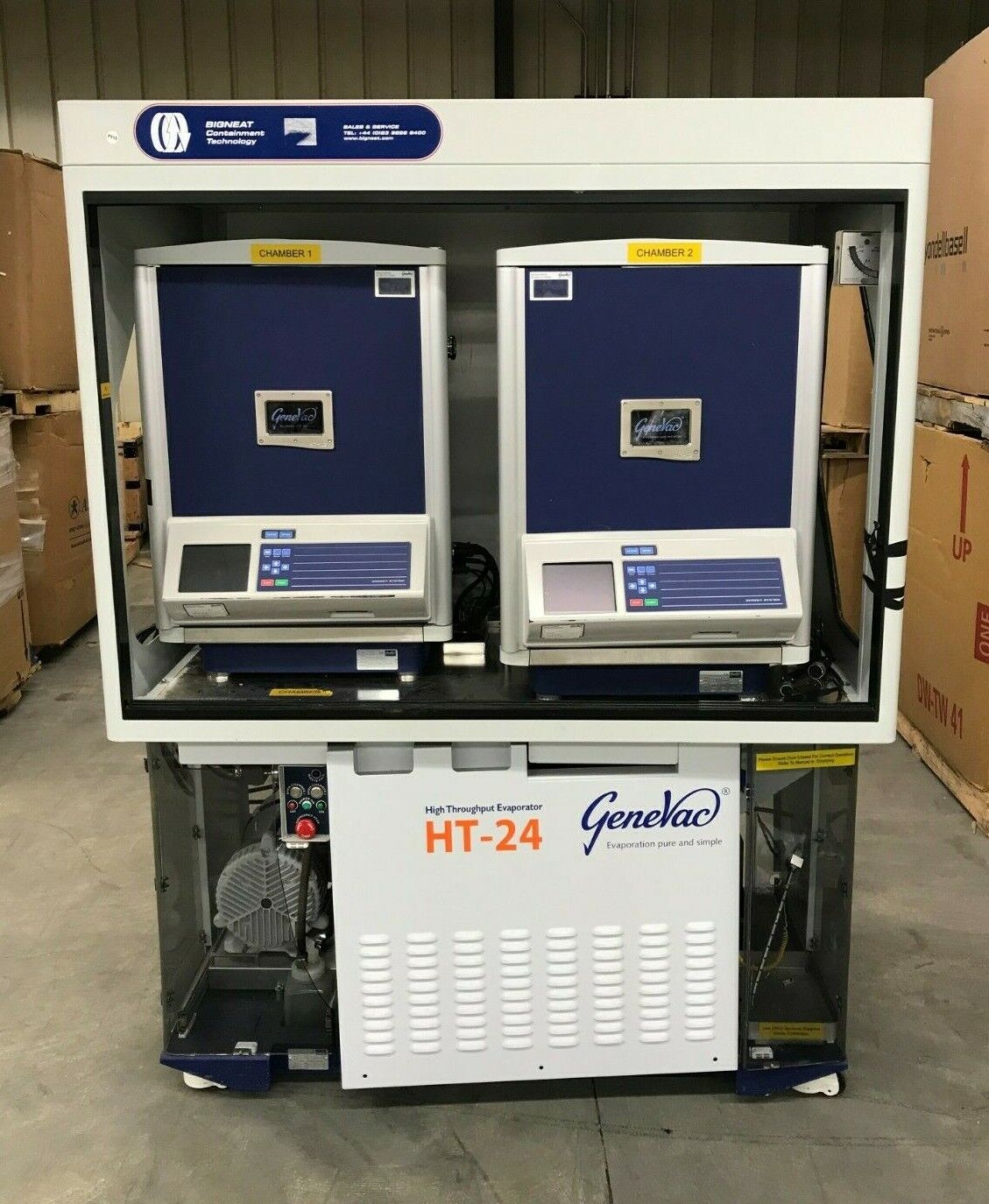 GeneVac HT-24 HT-12 Series II Workstation Evaporators w/ VC4000D & Edwards Pump