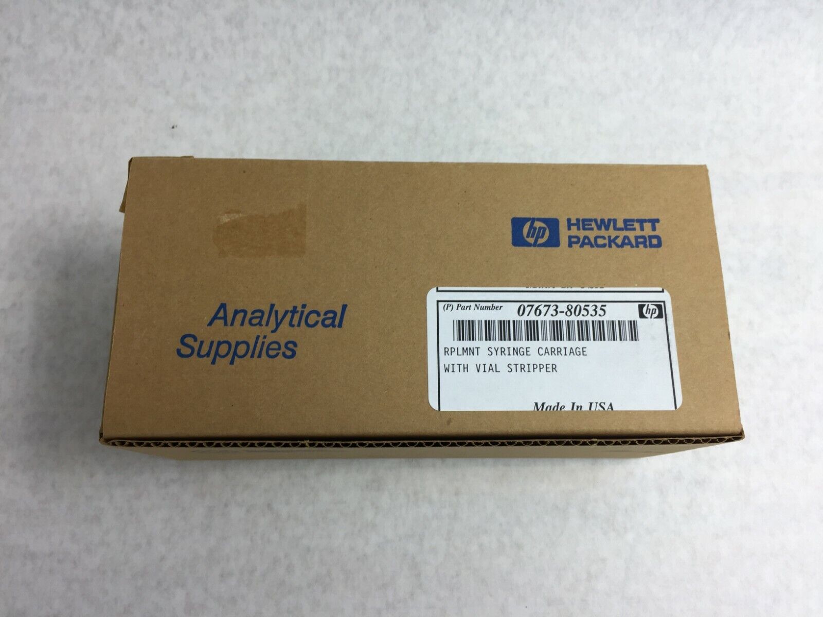 HP Hewlett Packard Syringe Carriage with Vial Stripper  P/N 07673-80535    NIB