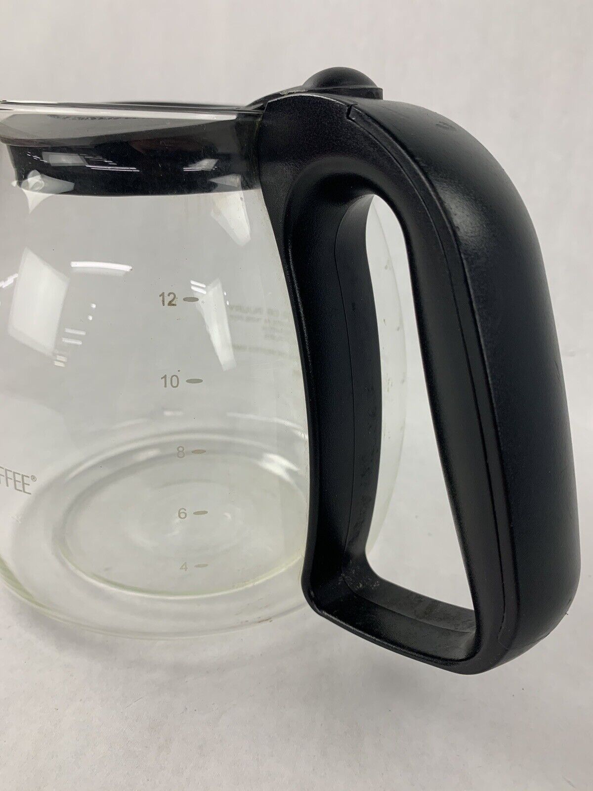 Mr. Coffee 12-Cup Coffee Carafe Pot Replacement - Black Handle & Lid