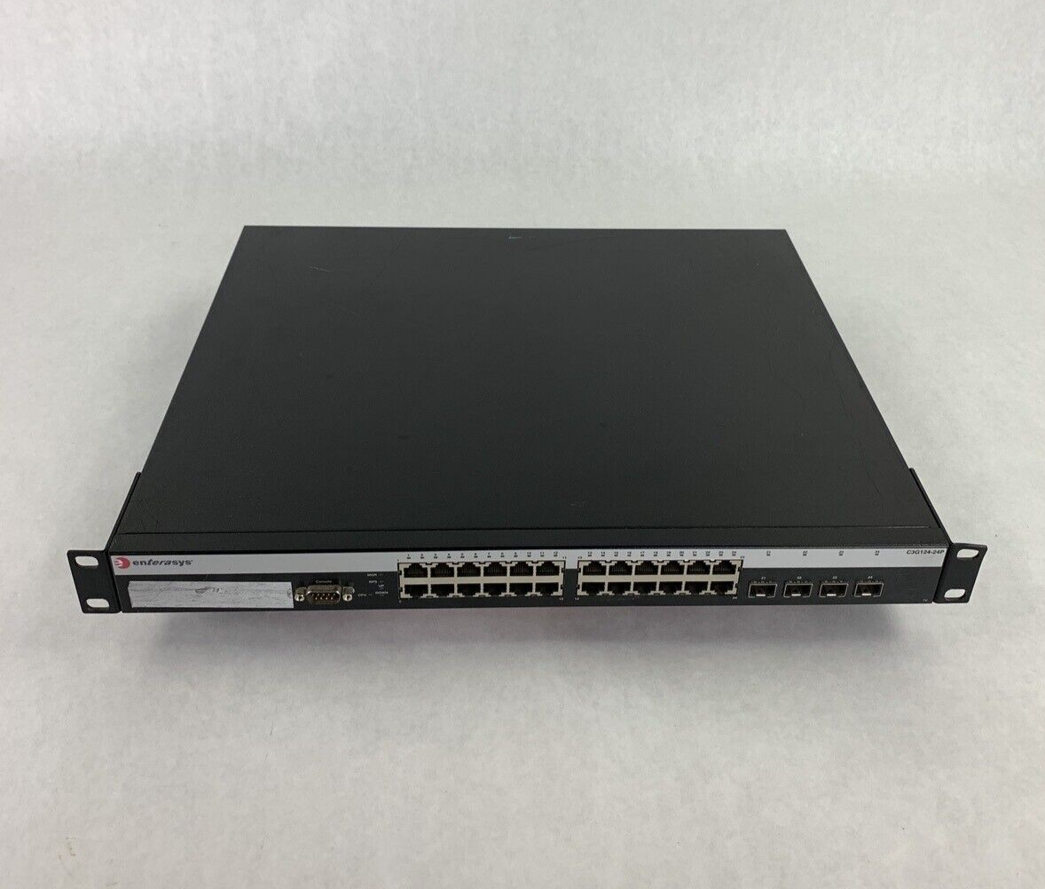 Enterasys C3G124-24P 24 Port PoE Gigabit Managed Network Switch