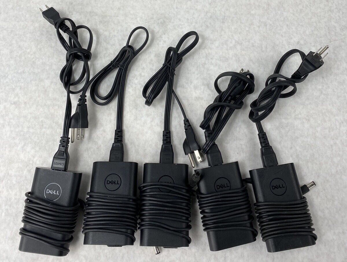 Lot( 5 ) Dell 0G4X7T 0JNKWD 65W Laptop AC Adapter Charger LA65NM130 19.5V 3.34A