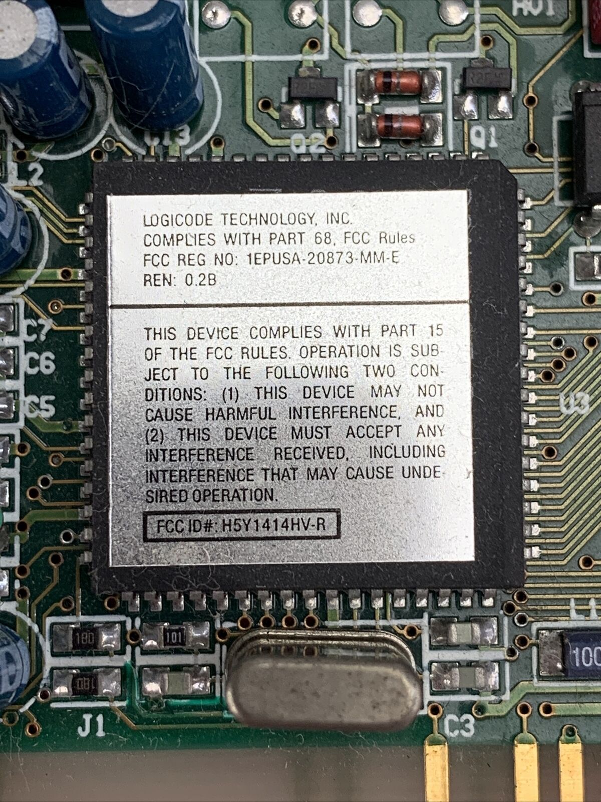 Logicode Technology Inc Data/Fax/Modem Card 1414HV-R