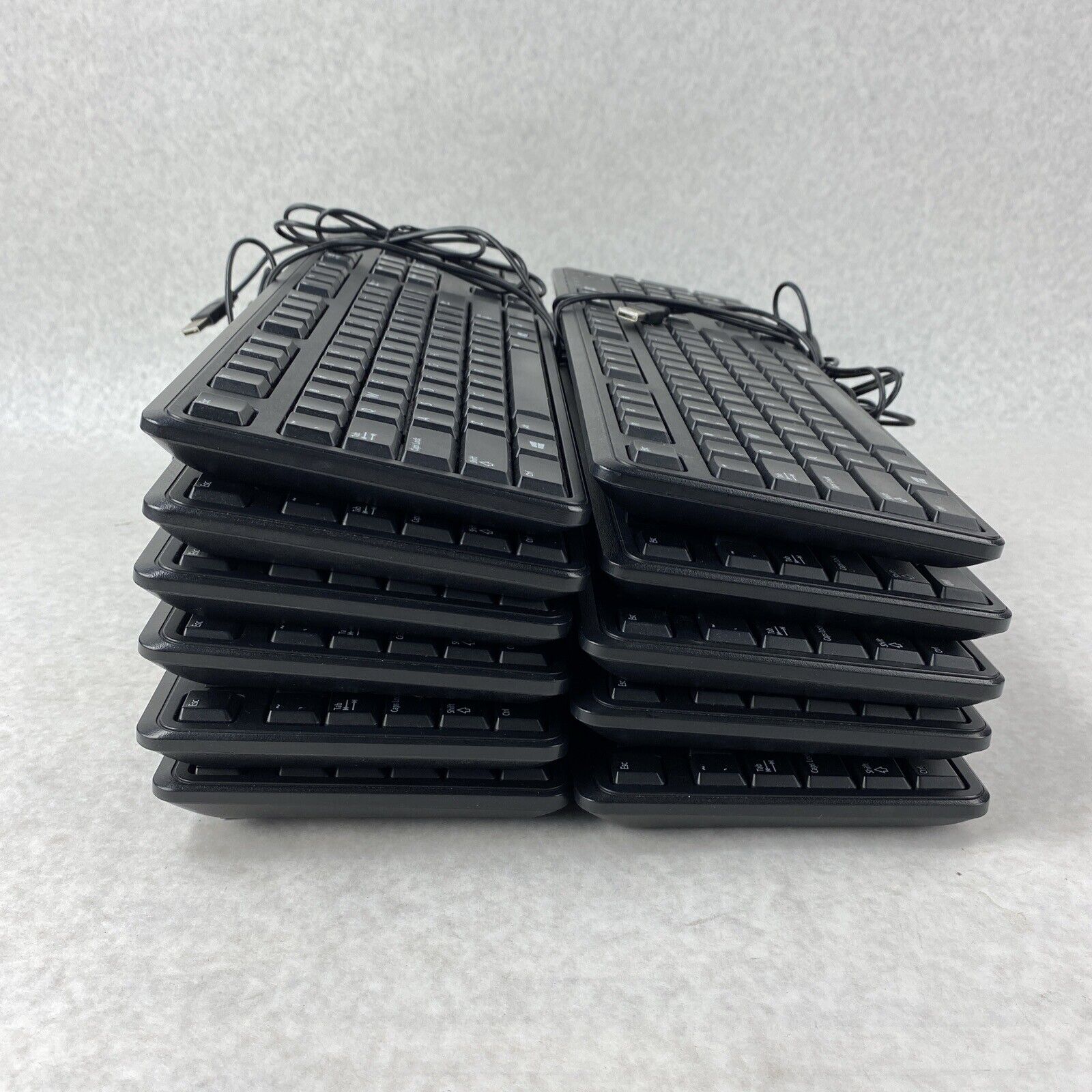 Lot of 11 Dell DJ454 USB Keyboards KB4021 Black