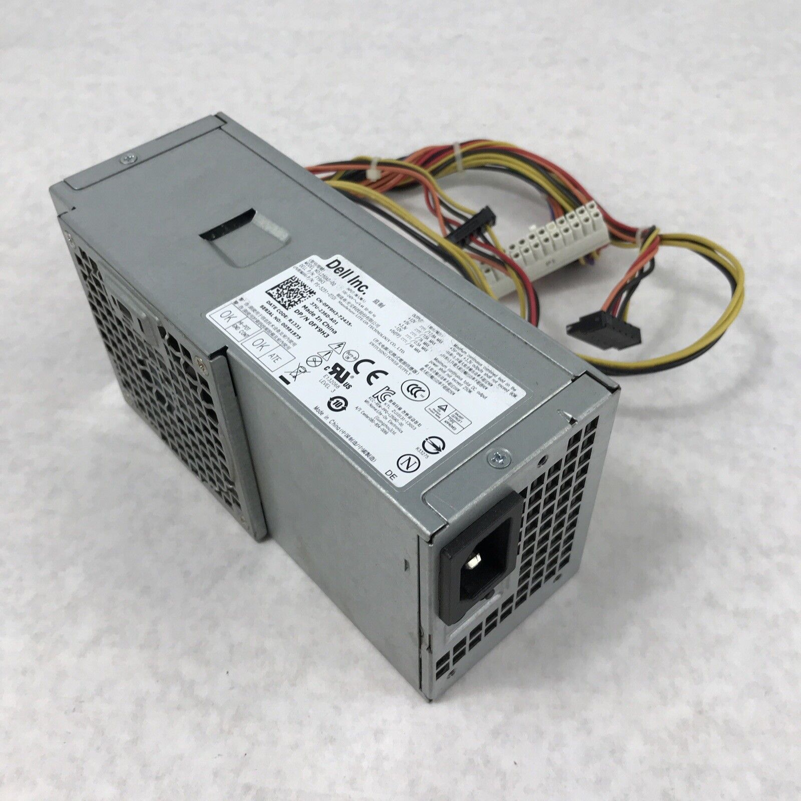 Dell FY9H3 OptiPlex 3010 7010 250W Desktop Power Supply