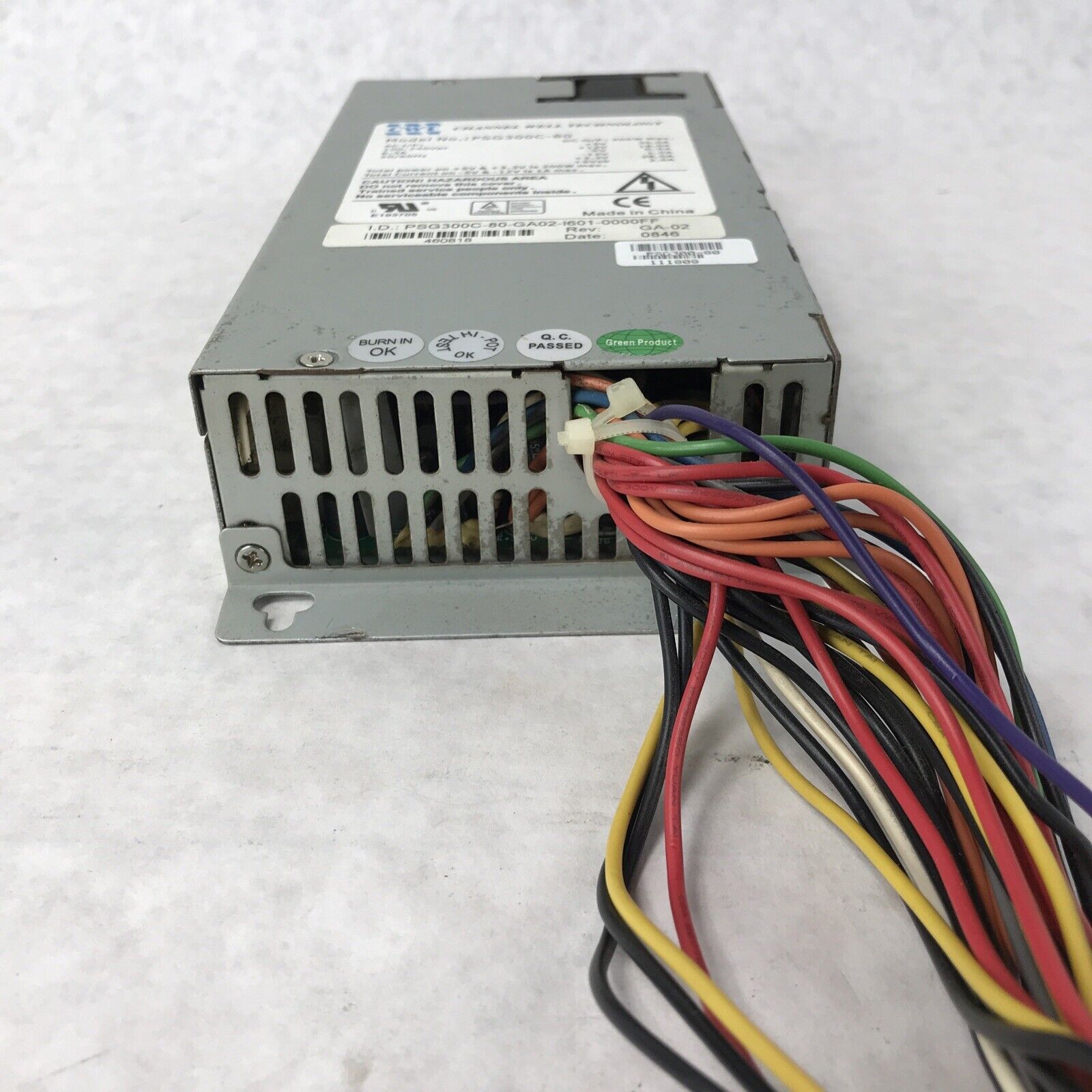 CWT PSG300C-80 Power Supply PSU 20-pin ATX Channel Well Technology