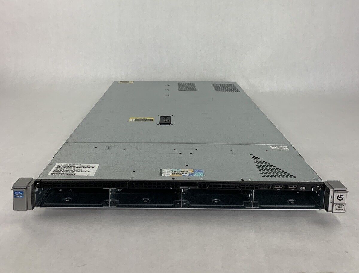 HP StoreEasy 1430 SATA Storage Server i3-3220T 2.8 Ghz 8 GB Ram No HDD & OS