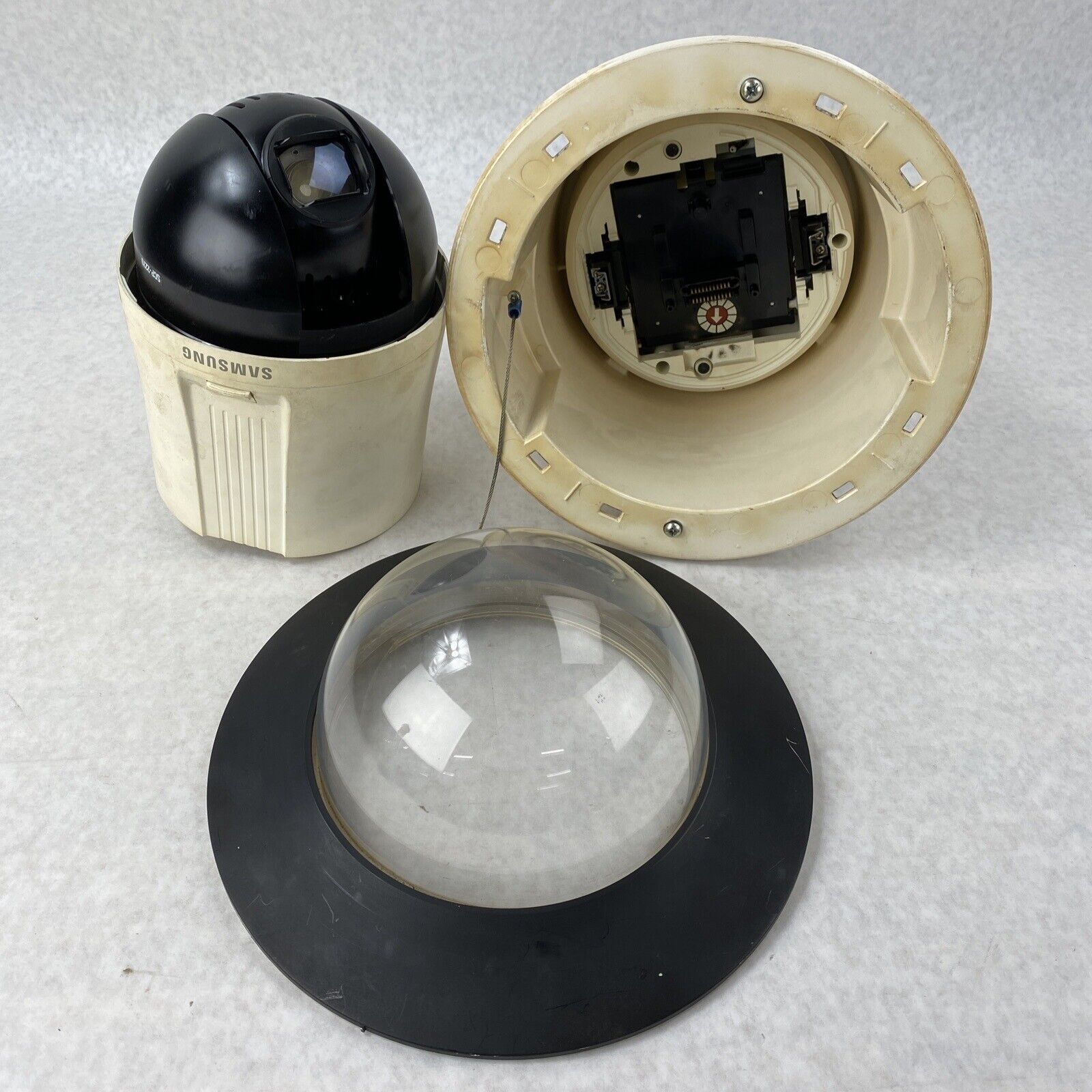 Hanwha SCP-2270N Digital Color PTZ Camera in SHP-3701F Dome-Flushing Housing