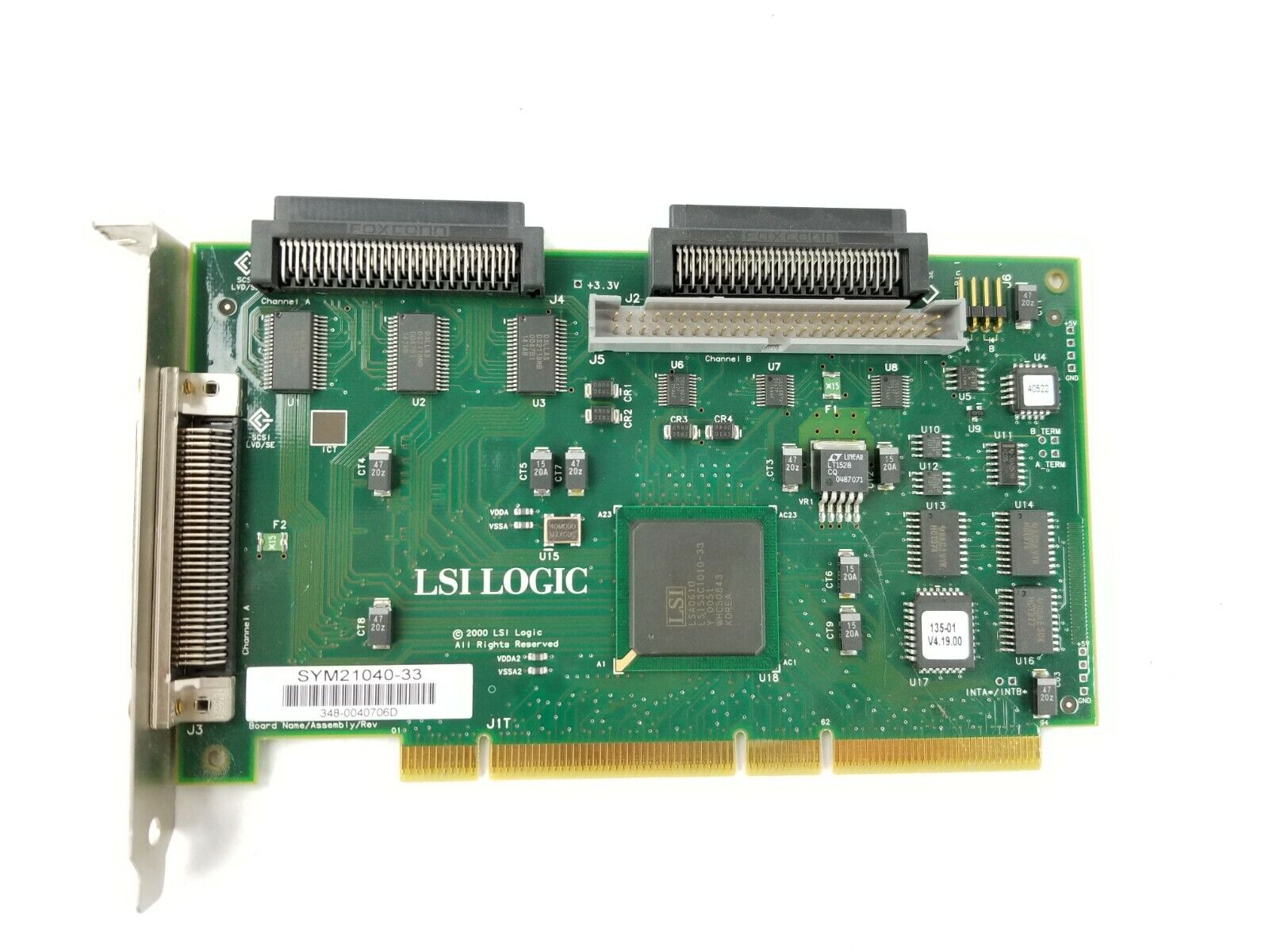 LSI Logic SCSI Controller Host Adapter Board SYM21040-33