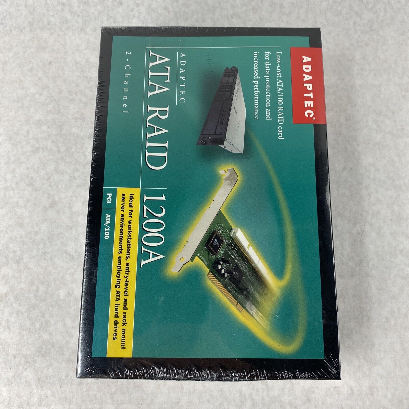 Adaptec ATA RAID 1200A 2-Channel PCI ATA/100 RAID Card AAR-1200A Kit